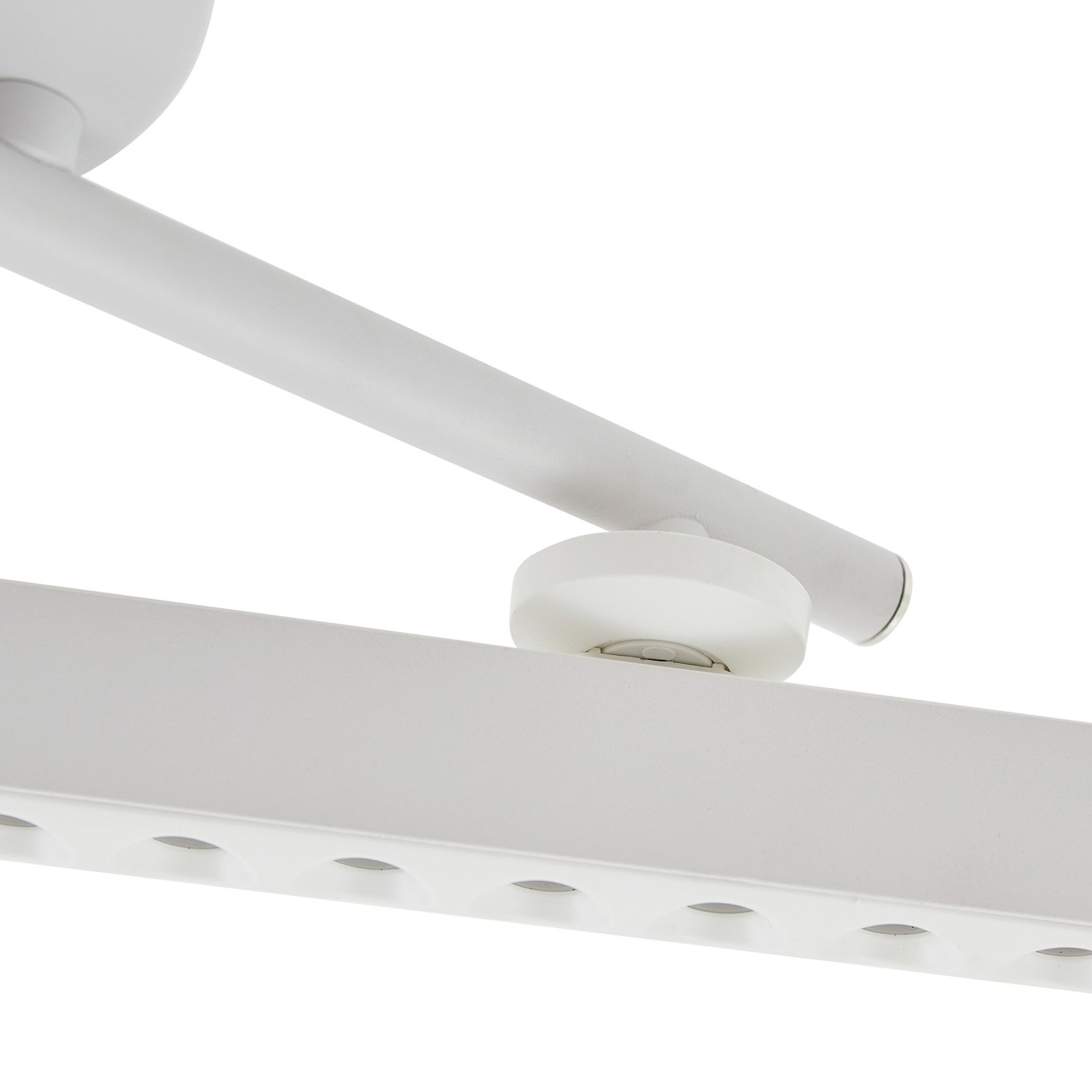 Lindby LED spot Eldrin, wit, 2-lamps, lichtpunten