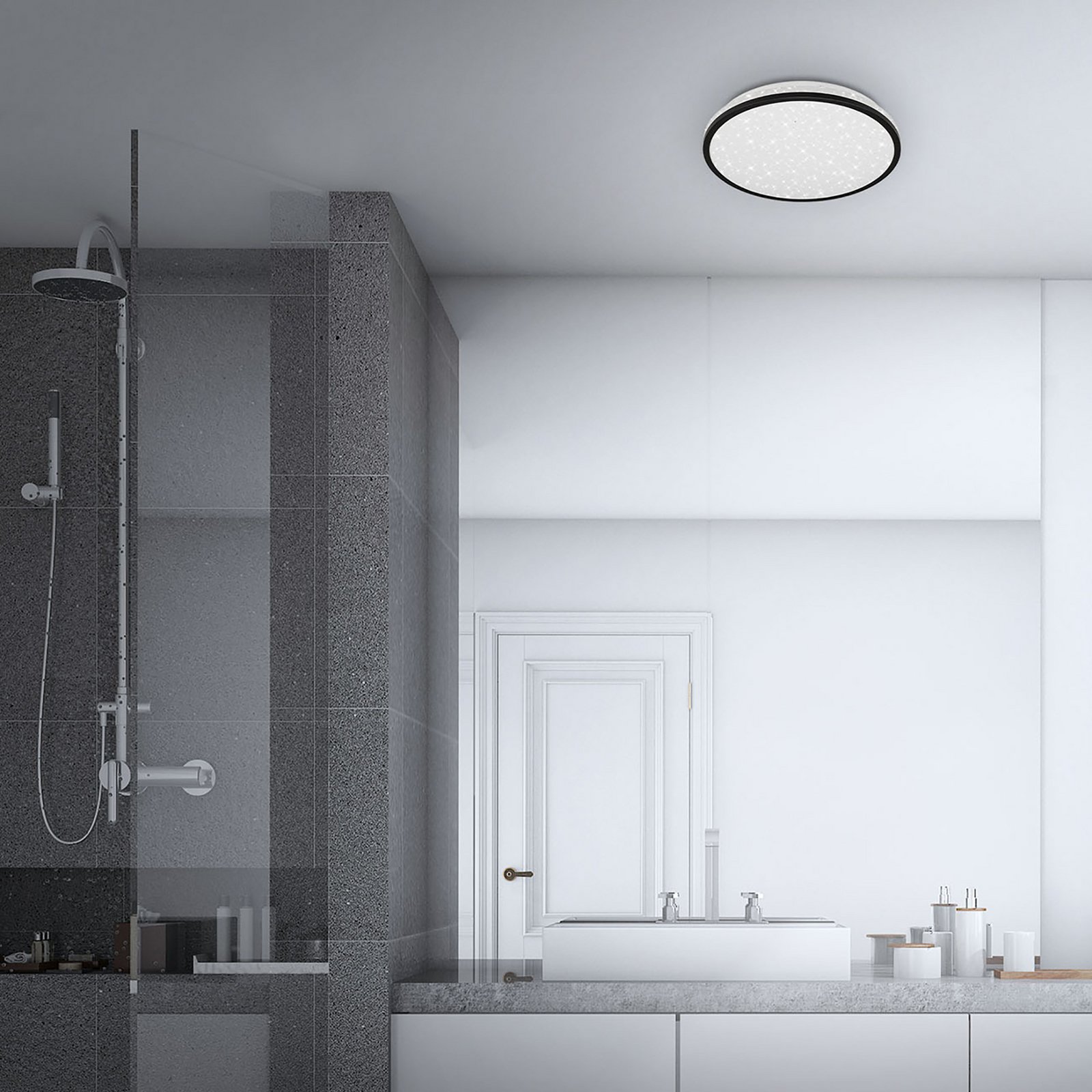 Plafonnier LED 3403-015, avec décor étoilé, 4.000K