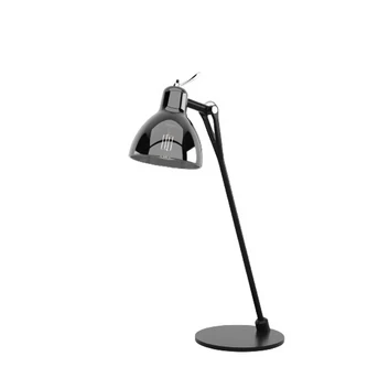 Luxy Glam T0 Tischleuchte Black/Smoke Chrome Semi Transparent - Rotaliana