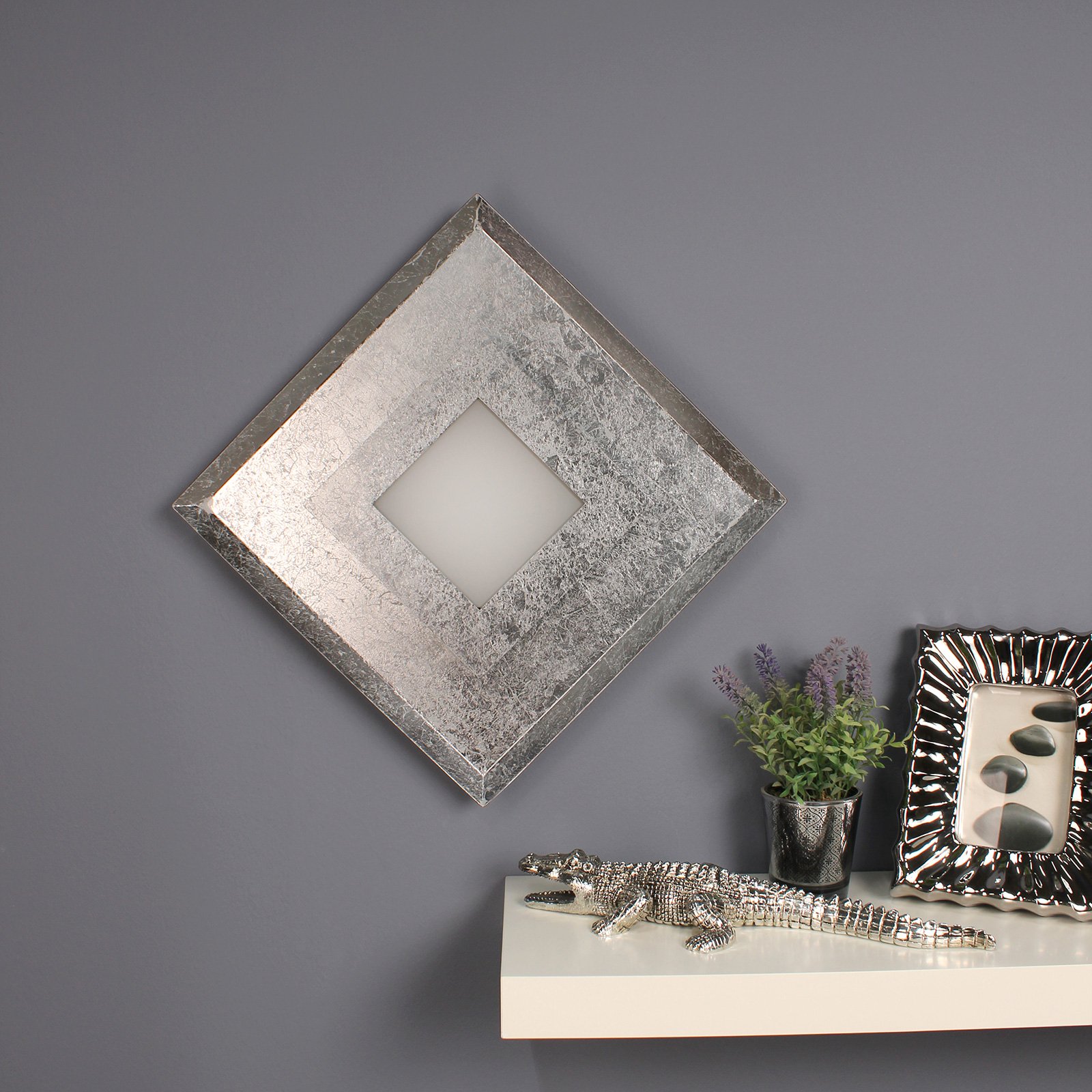 LED-Wandleuchte Window gold
