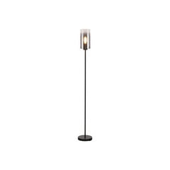 Ventotto põrandavalgusti, must/suitsu, kõrgus 165 cm, metall/klaas