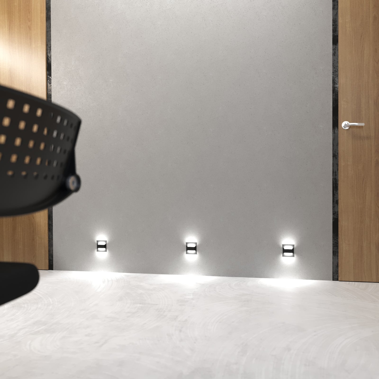 LED-Stufenleuchte Nivela up & down schwarz dimmbar