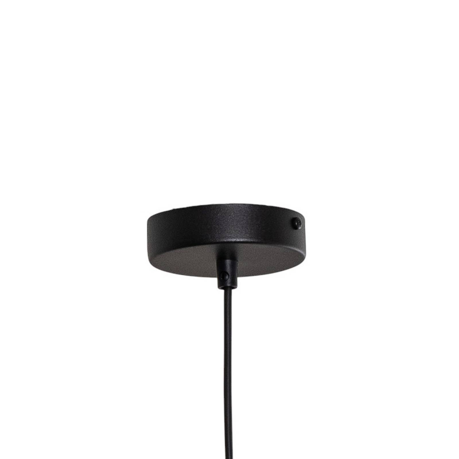 Żyrandol Vitrum okrągły, czarny, cylindryczny, Ø 27 cm