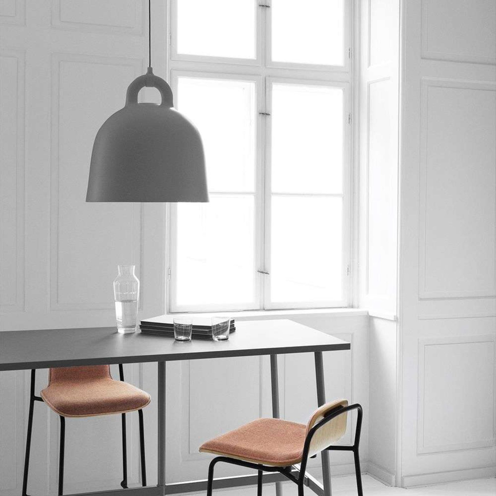 Bell Lustră Pendul Large Grey - Normann Copenhagen