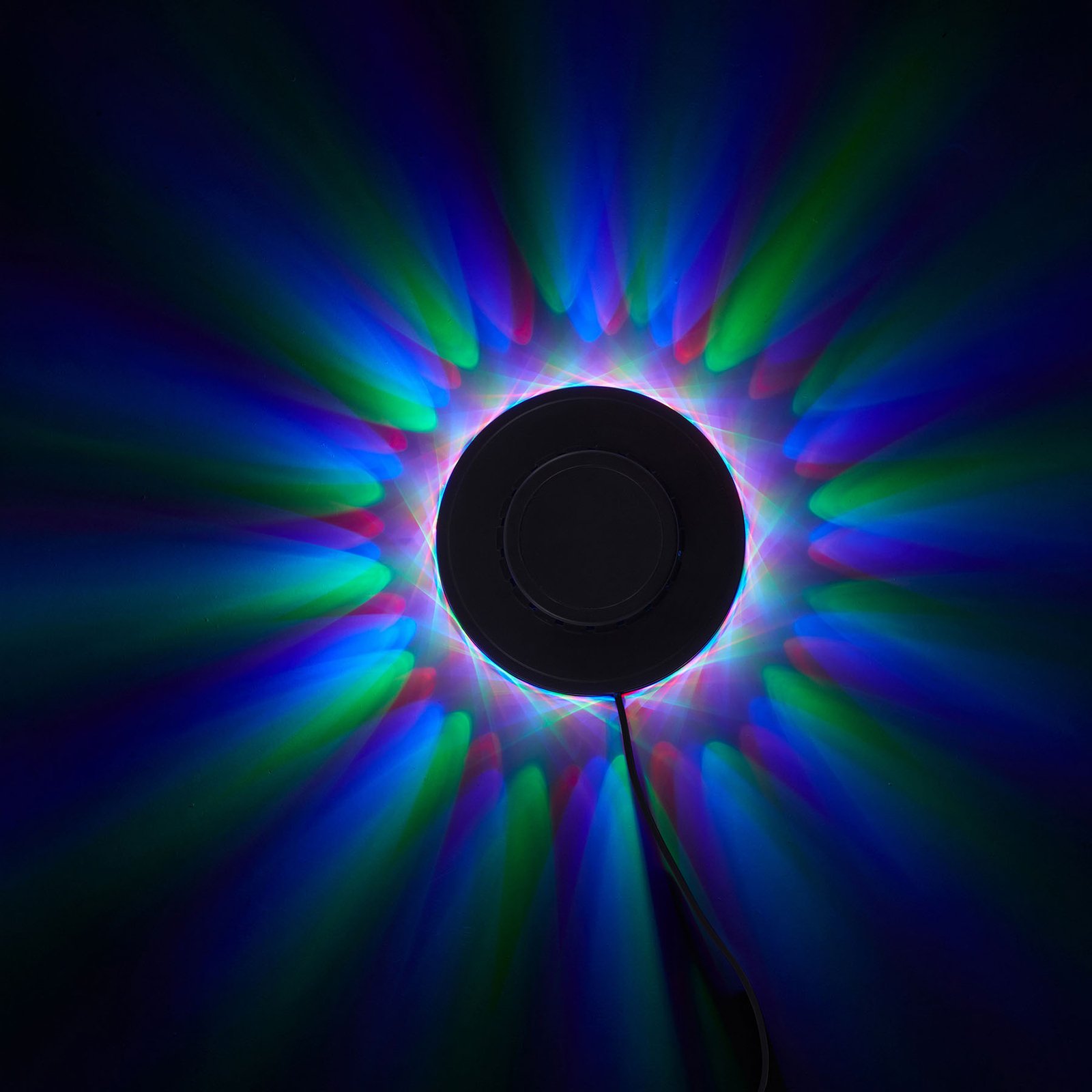 RGB LED šviesos ratas - dekoratyvinė šviesa su muzikos jutikliu