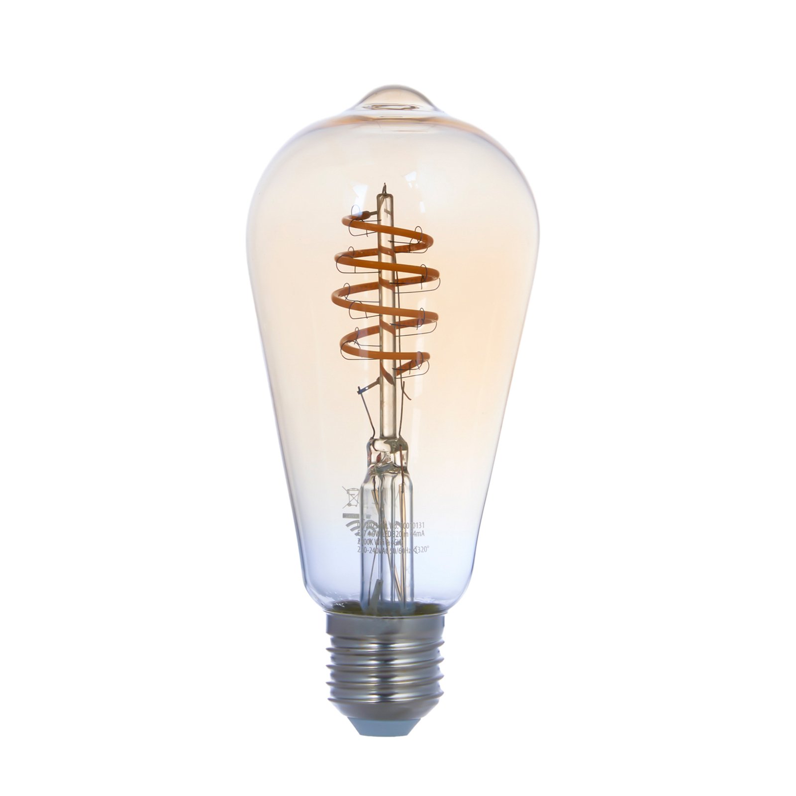 LUUMR Smart ampoule LED E27 ST64 ambre 4,9W Tuya WLAN