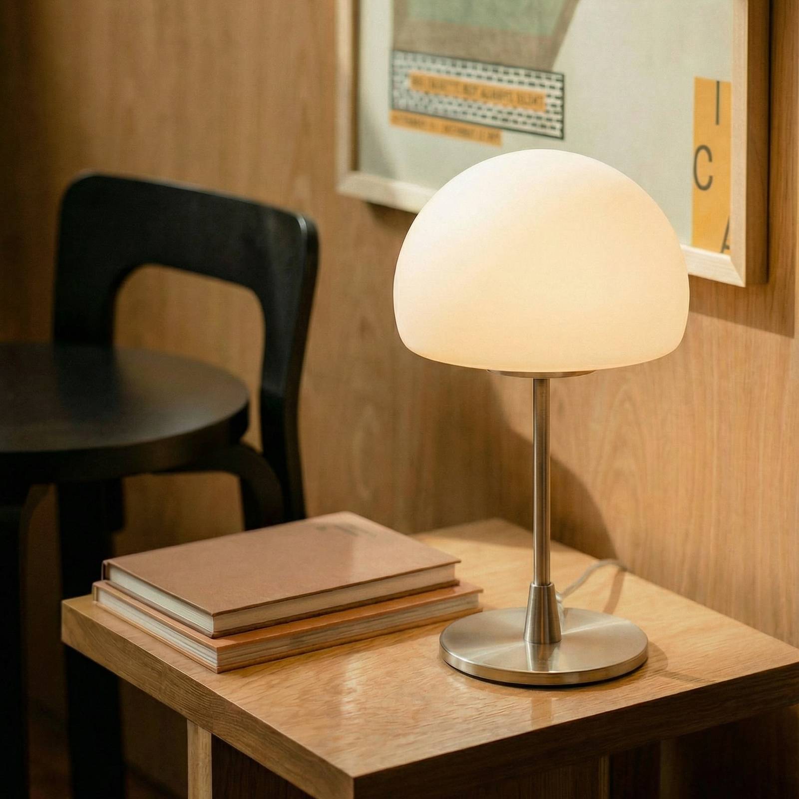  Fabas Luce Fabas Luce Gaia Big Table Lamp With A Touch Function, White 