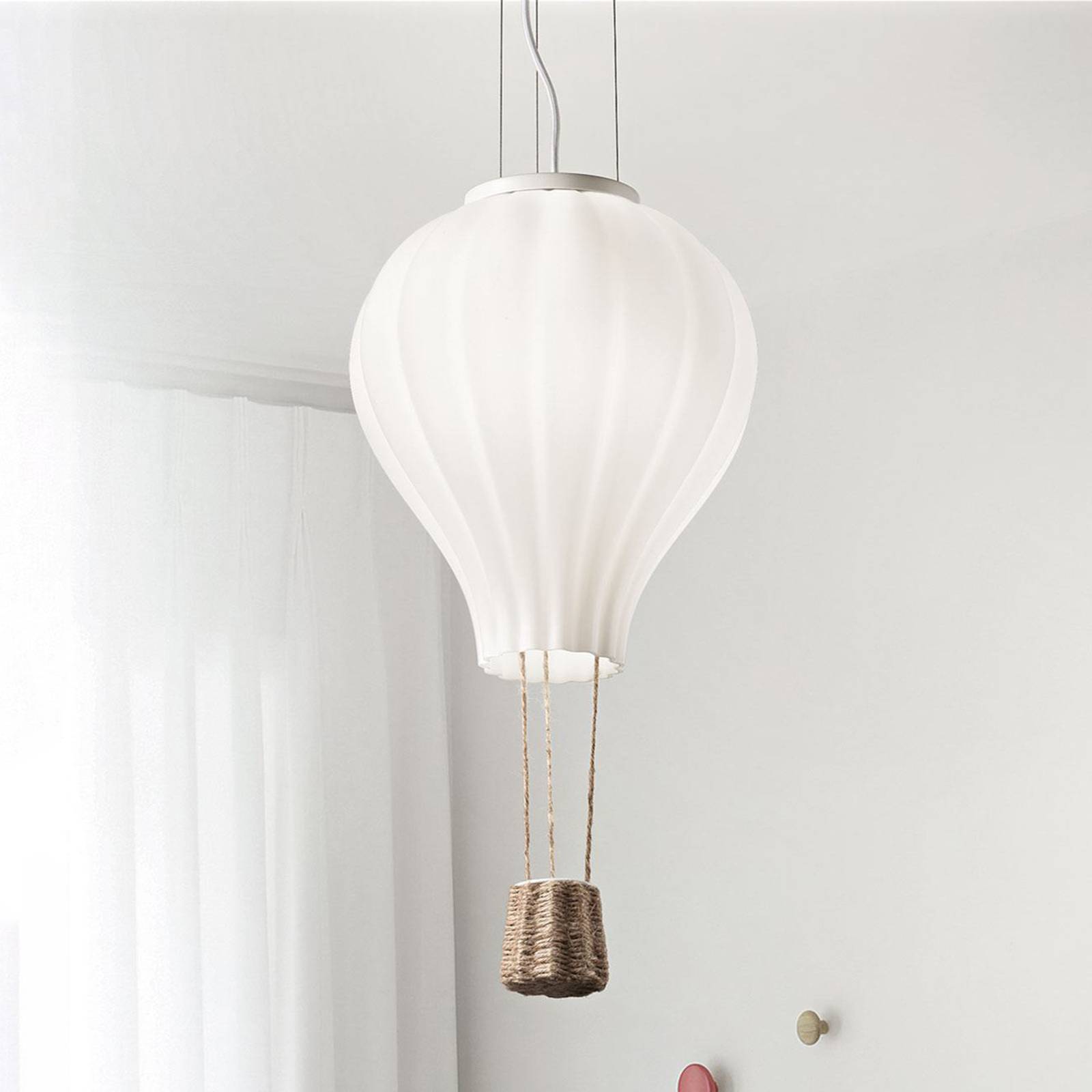 Lampa wisząca Ideal Lux Dream Big, szkło opalowe, Ø 30 cm