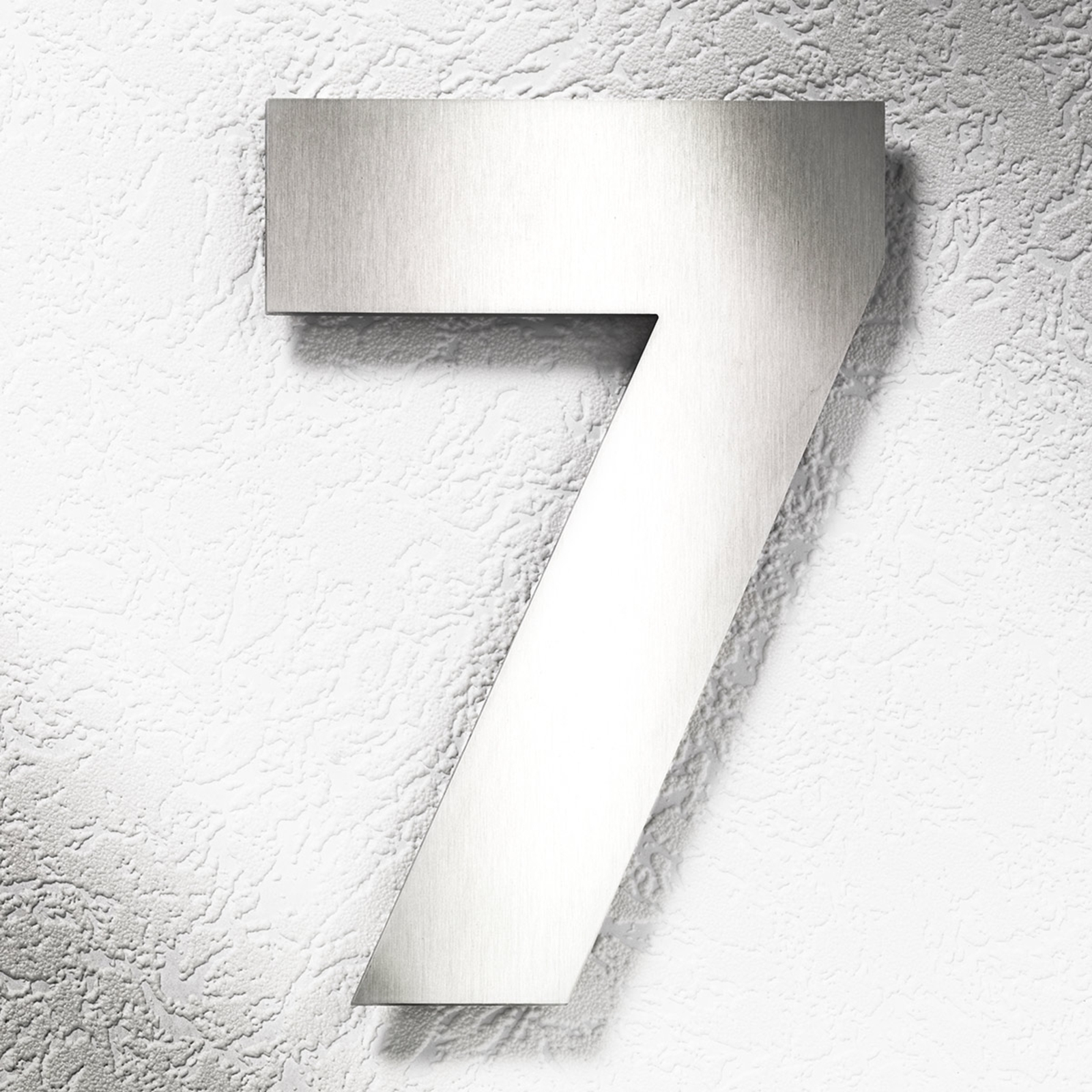 CMD Stainless Steel House Numbers, Large 7, Stainless steel, W: 17 cm, H: 25 cm