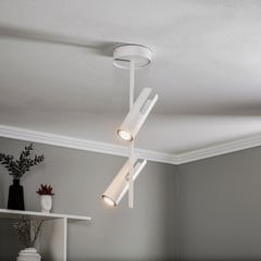 Downlight Leda 2, 2 luces, blanco
