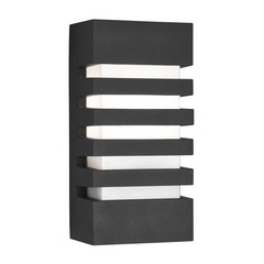 Aplique de exterior Exeter, gris oscuro, IP54