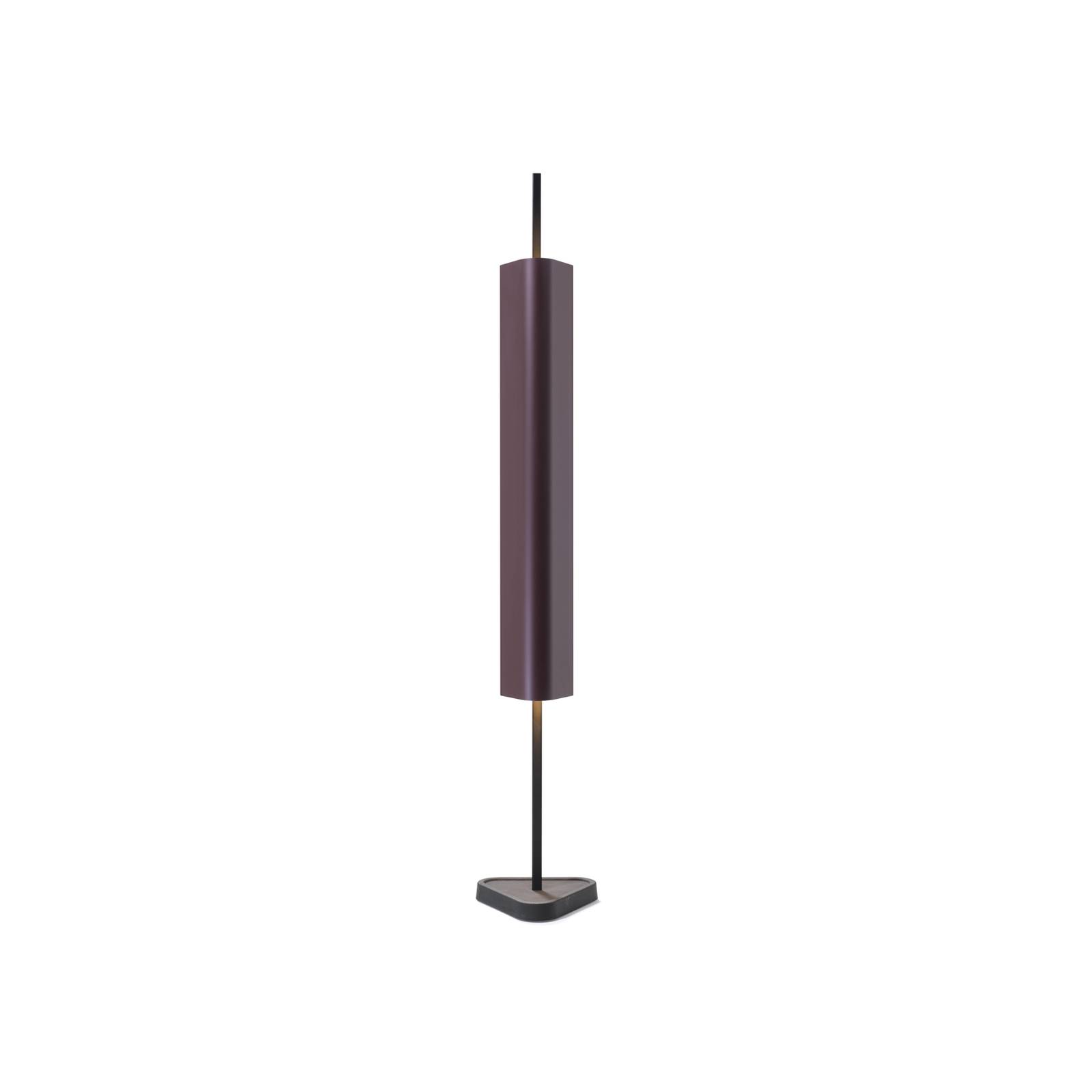 FLOS LED-Tischleuchte Emi, dunkelrot, dimmbar, Höhe 114 cm