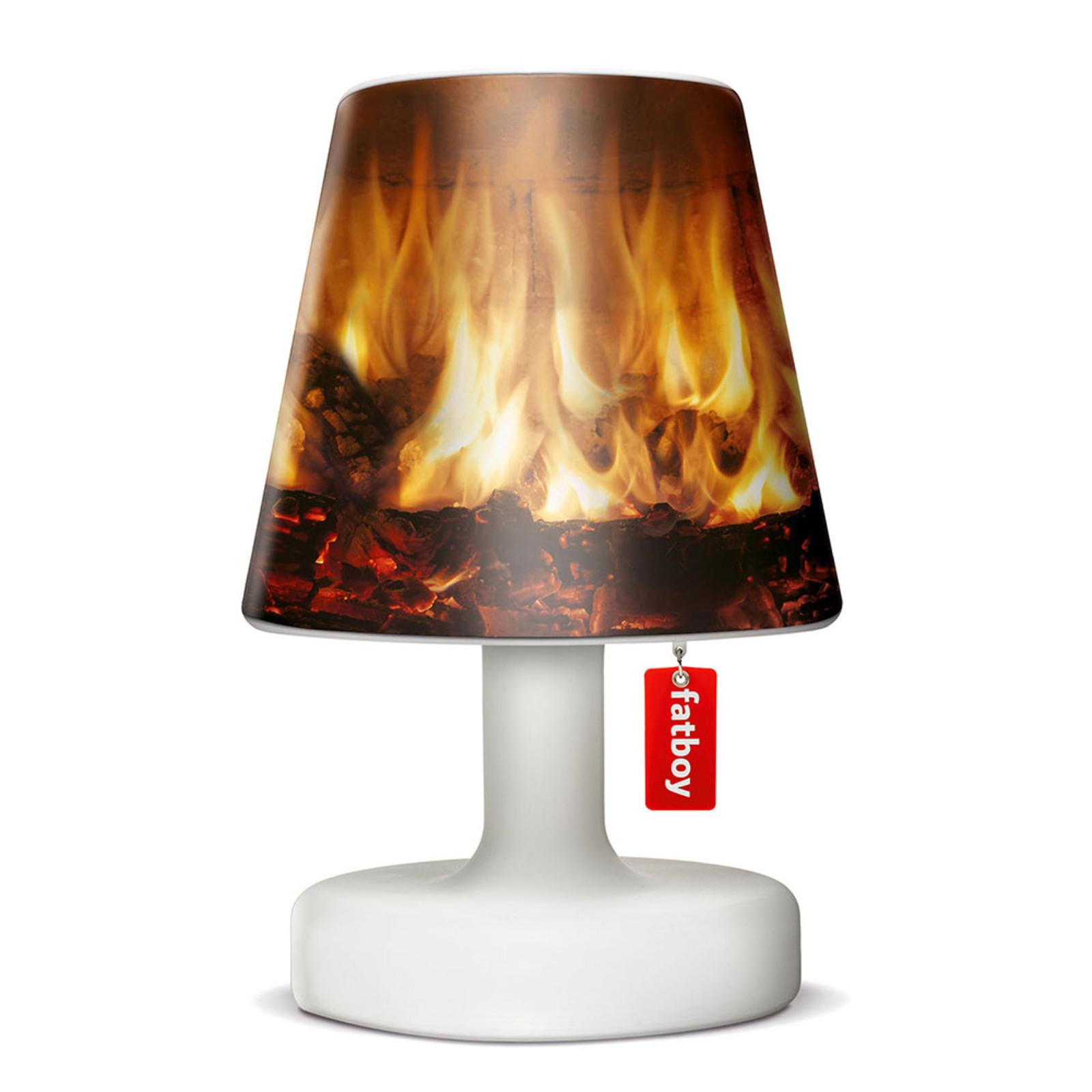 Fatboy Cooper Cappie shade, fireplace