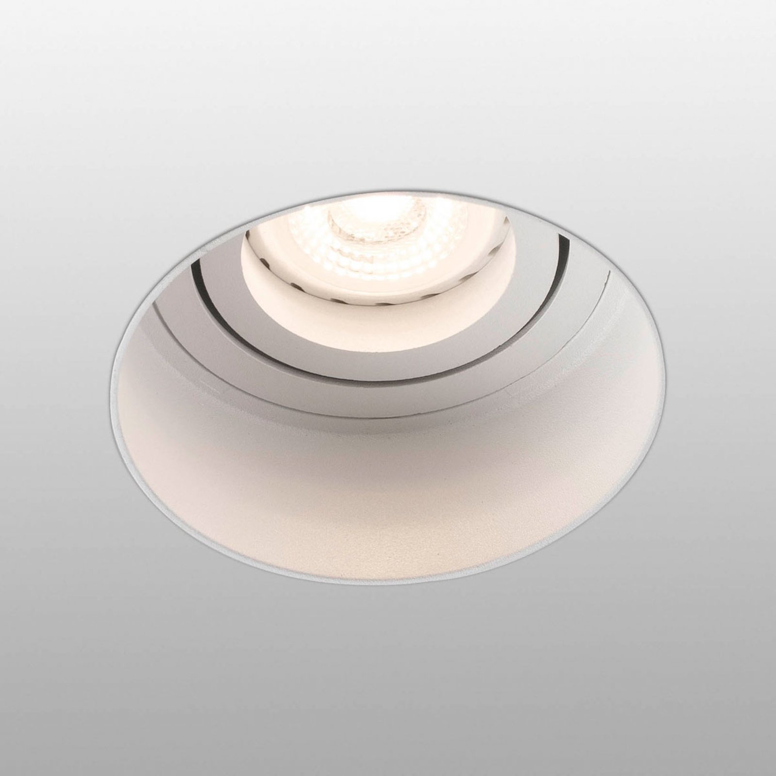 Hyde downlight 1-bulb round pivotable white