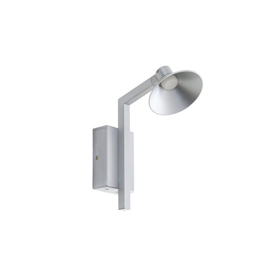 Steve LED wall light, aluminium, 24 cm, USB, dimmable - Lucande