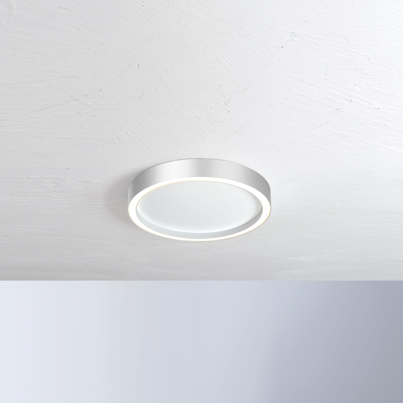 Bopp Aura LED-taklampa Ø 55 cm vit/aluminium
