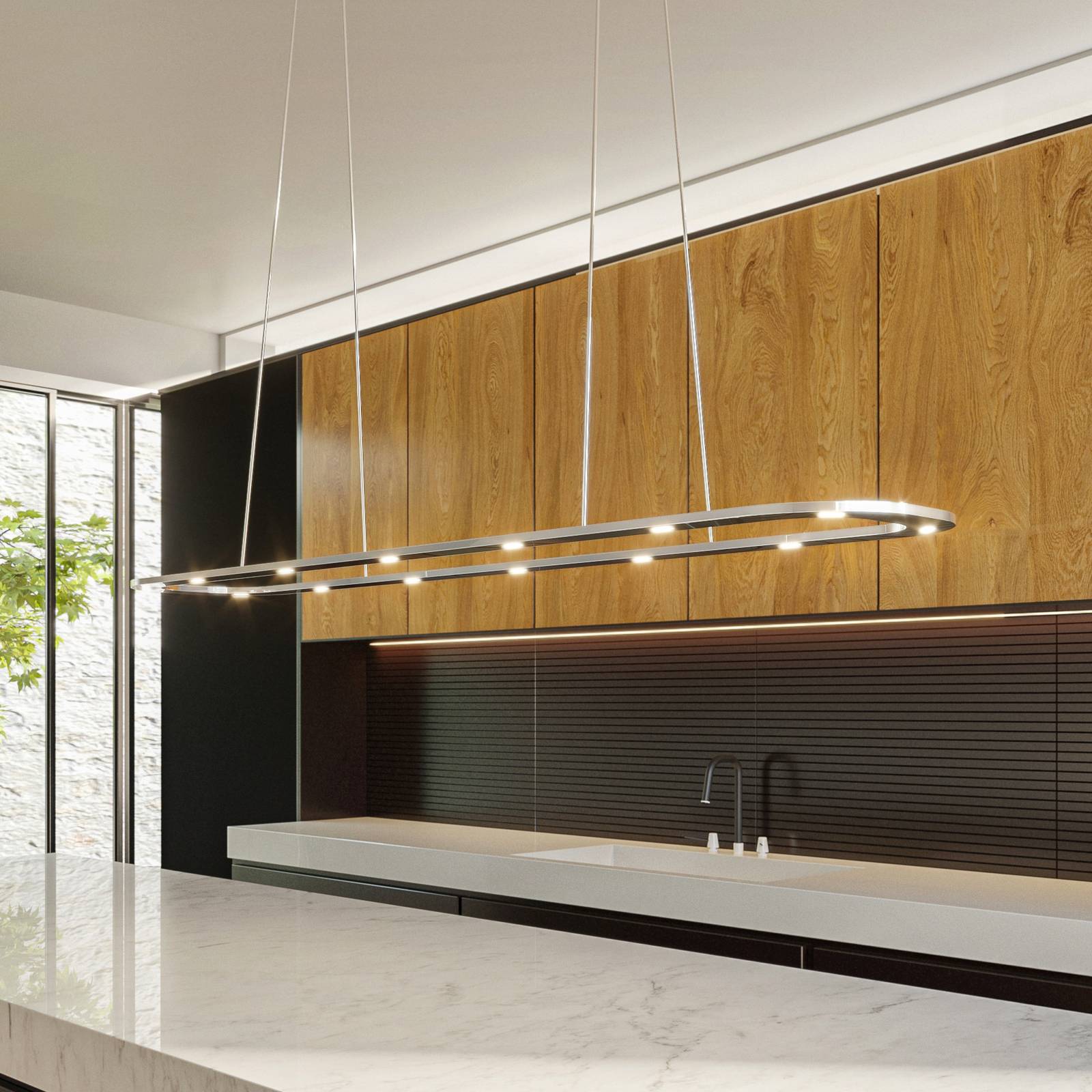 BYOK Piani Lungo pendel rörelsesor alu blänkande