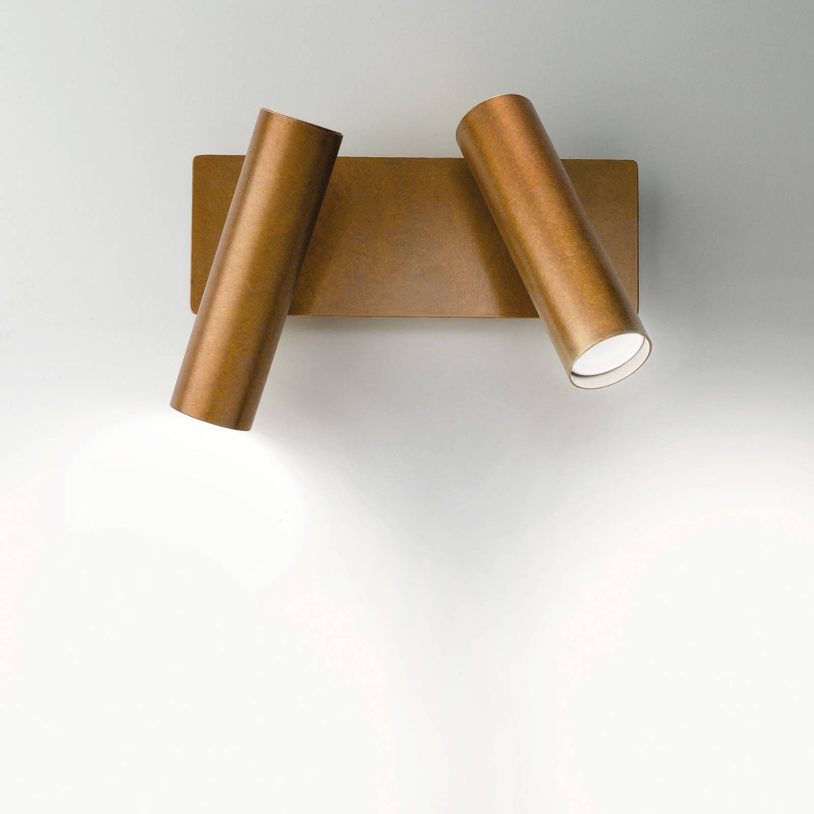 Cremasco Applique murale 7541, laiton bruni, à 2 lampes, réglable, GU10