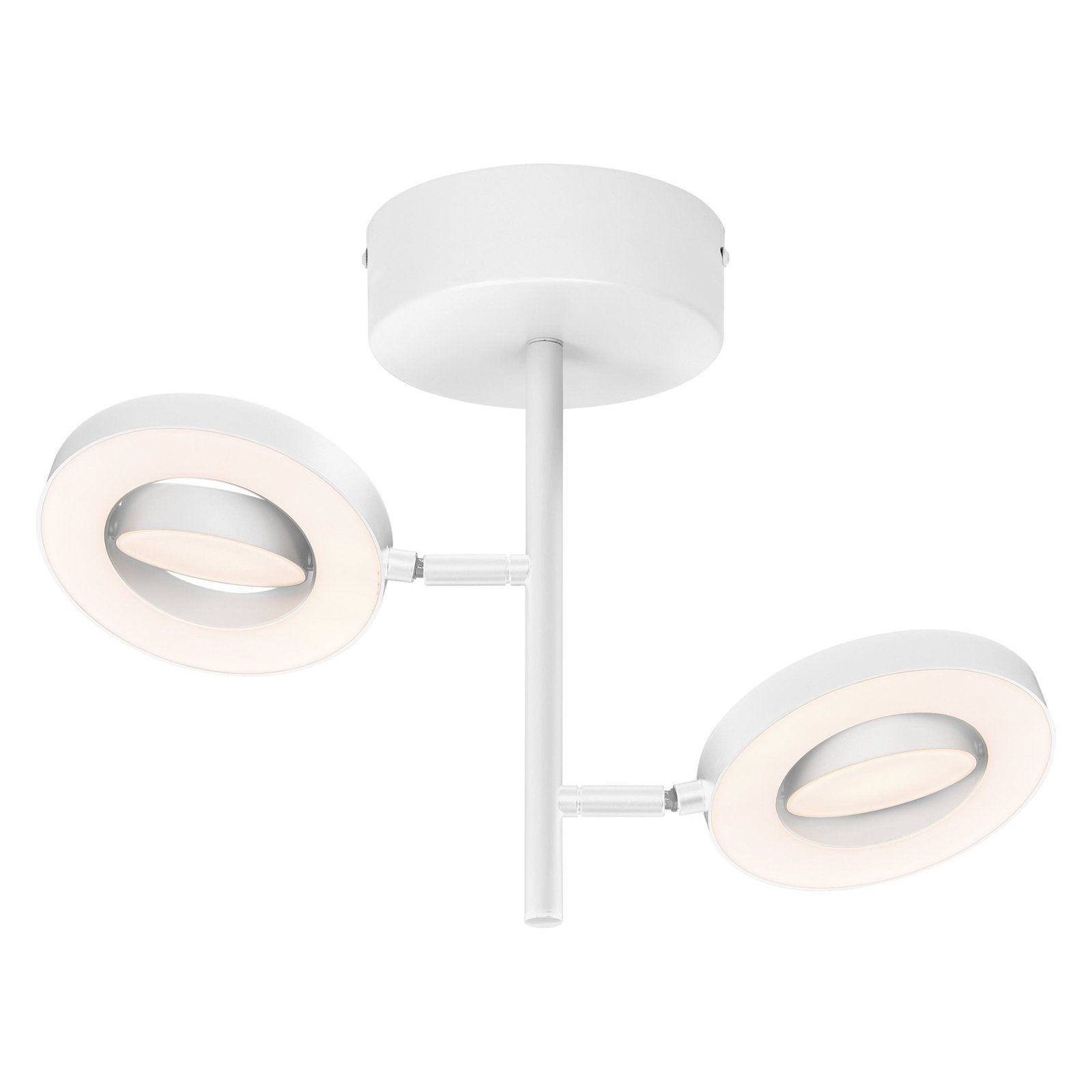 LEDVANCE LED stropné bodové svietidlo Saturn, 2 svetlá, CCT, vysoké, biele