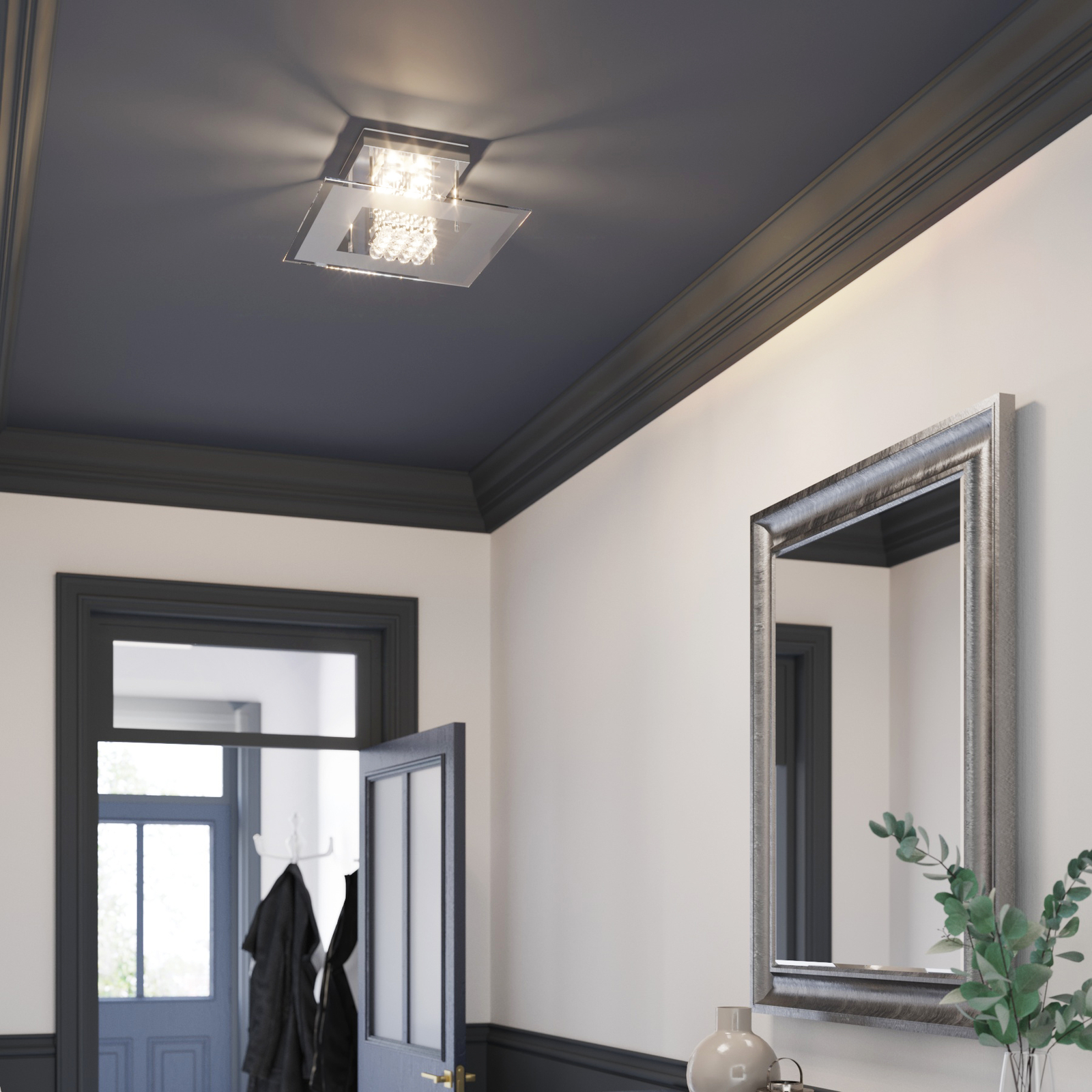 Kylpyhuoneen LED-kattovalaisin Lisandra