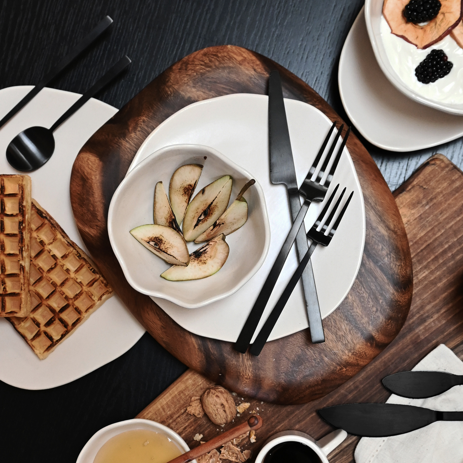 Zestaw sztućców Kogei, czarny, zestaw 24 sztuki – 101 Copenhagen