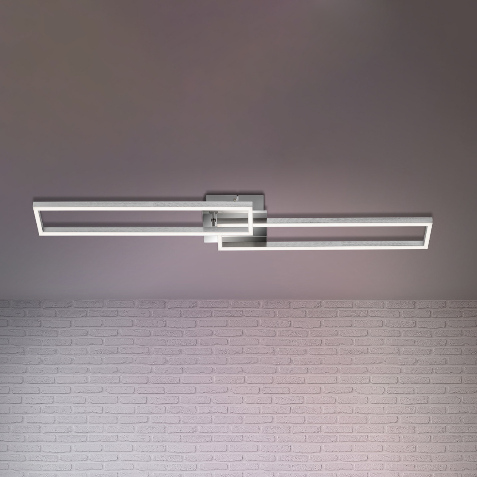 Plafón LED 3145-018 con control remoto cromo