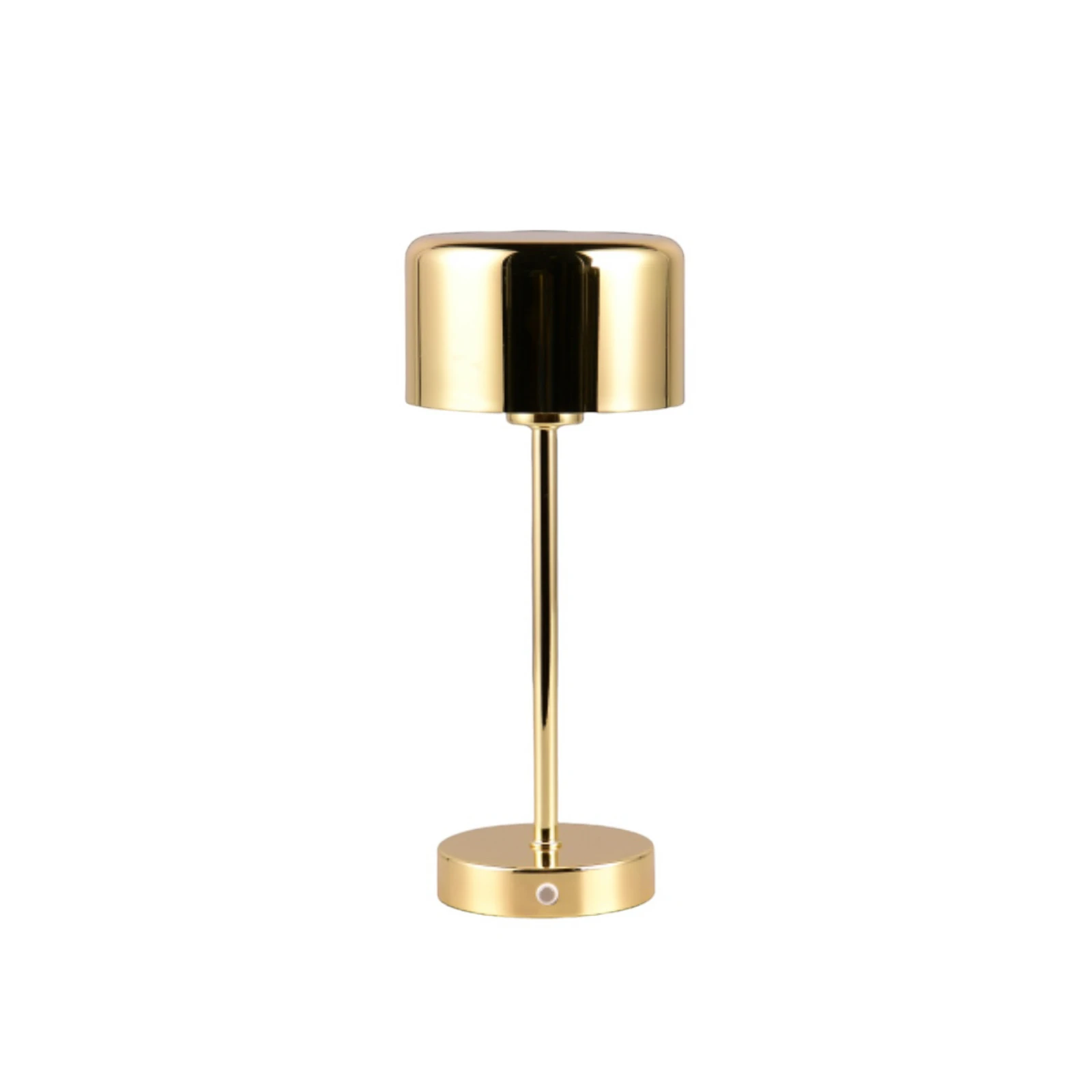 Jeff Candeeiro de mesa LED recarregável, latão, altura 30 cm, metal