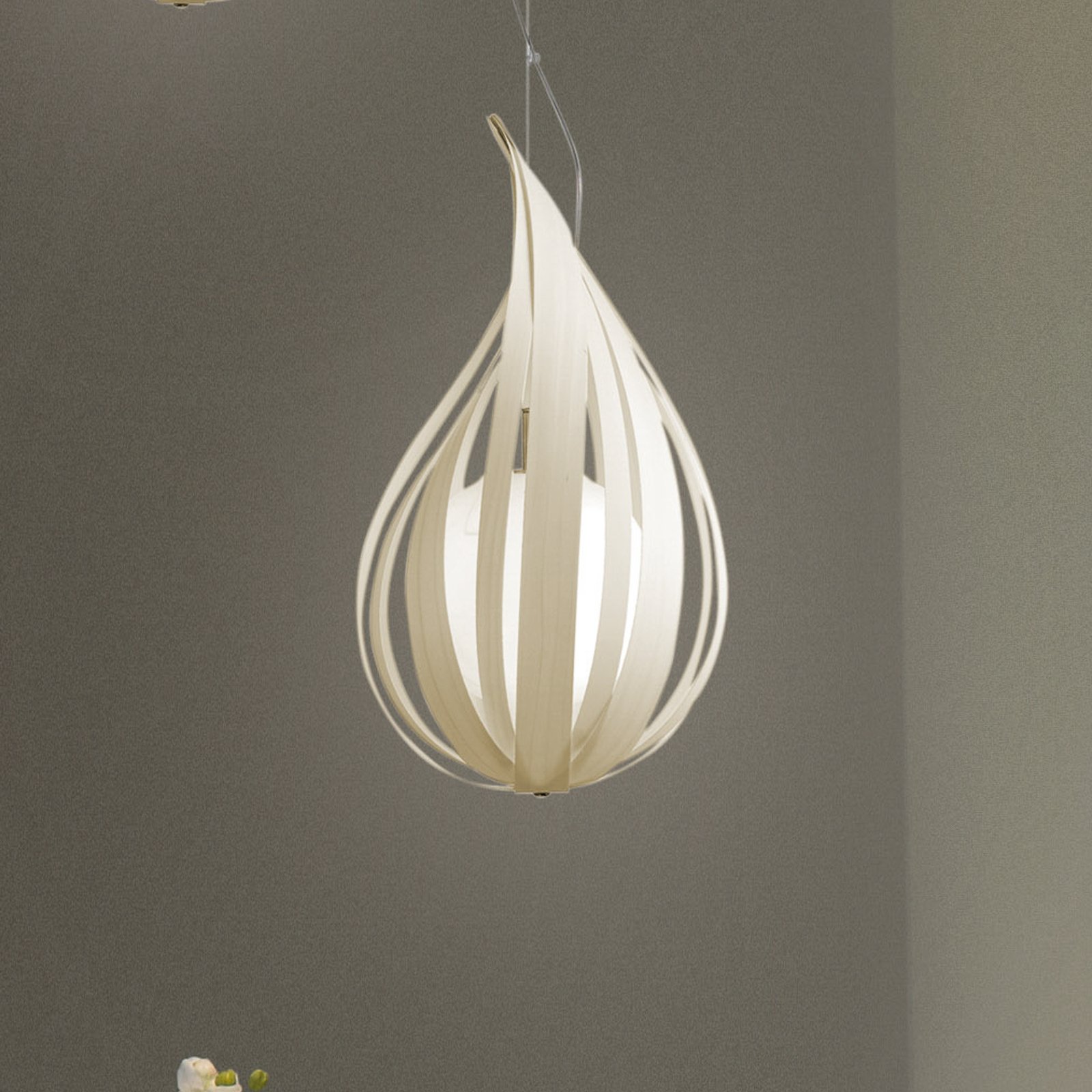 LZF Raindrop mini hanglamp, ivoor