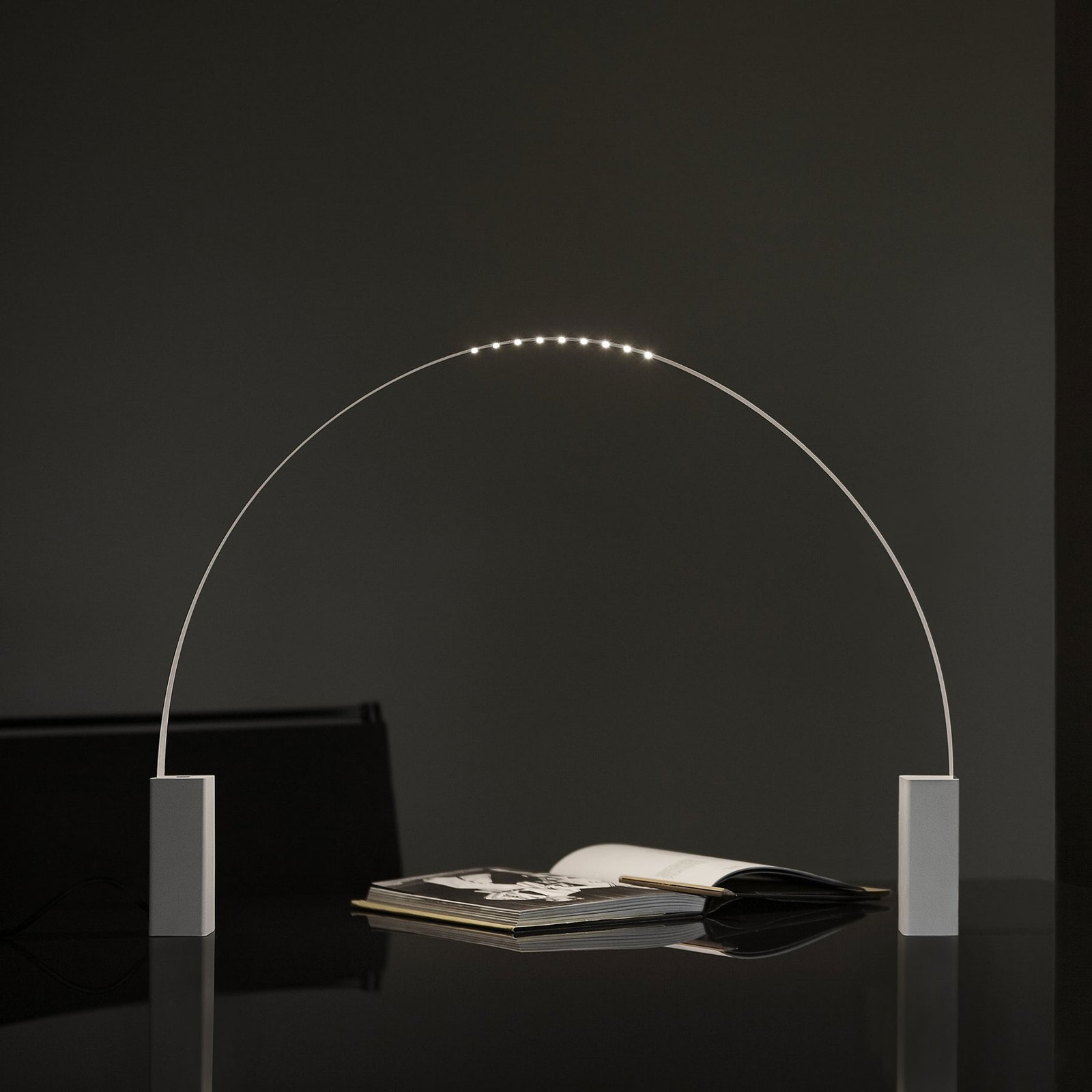 Martinelli Luce Fluida LED-bordslampa, flexibel