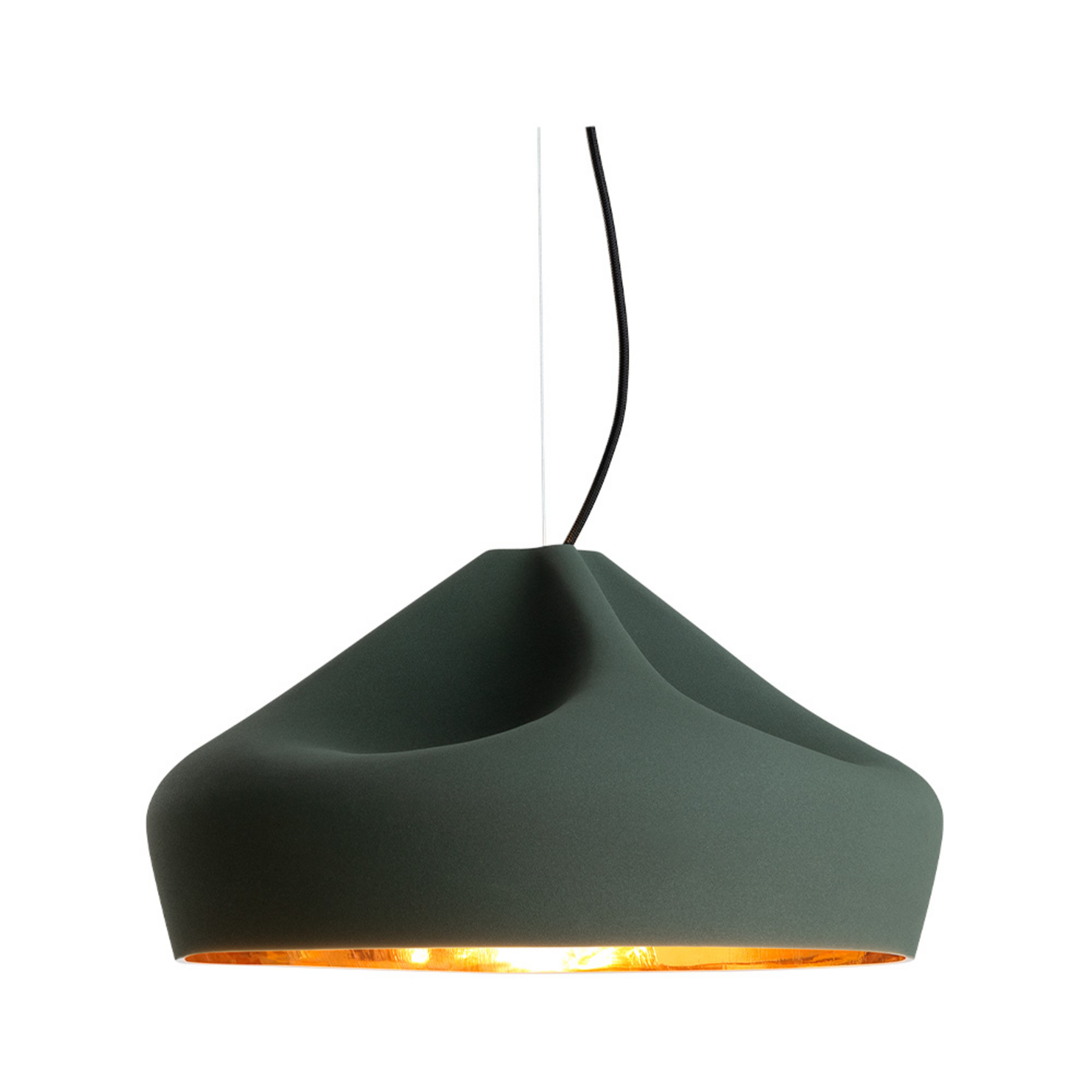 Pleat Box 47 LED Riippuvalaisin Tumma Vihreä/Kulta - Marset