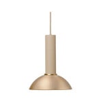 Collect Lustră Pendul Hoop High Cashmere/Brass - Ferm Living