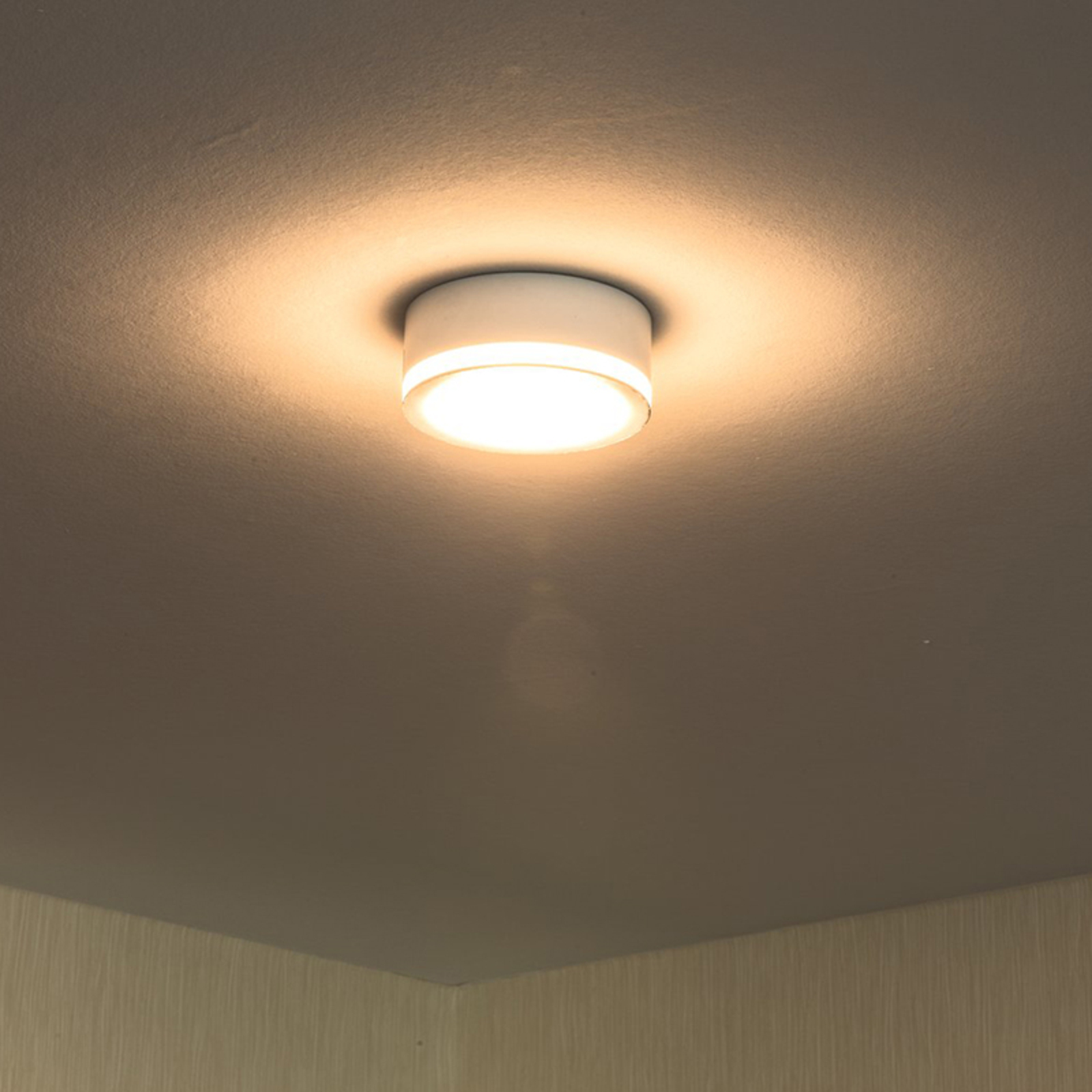 Lampada sporgente rotonda Biala a LED Ø 10 cm
