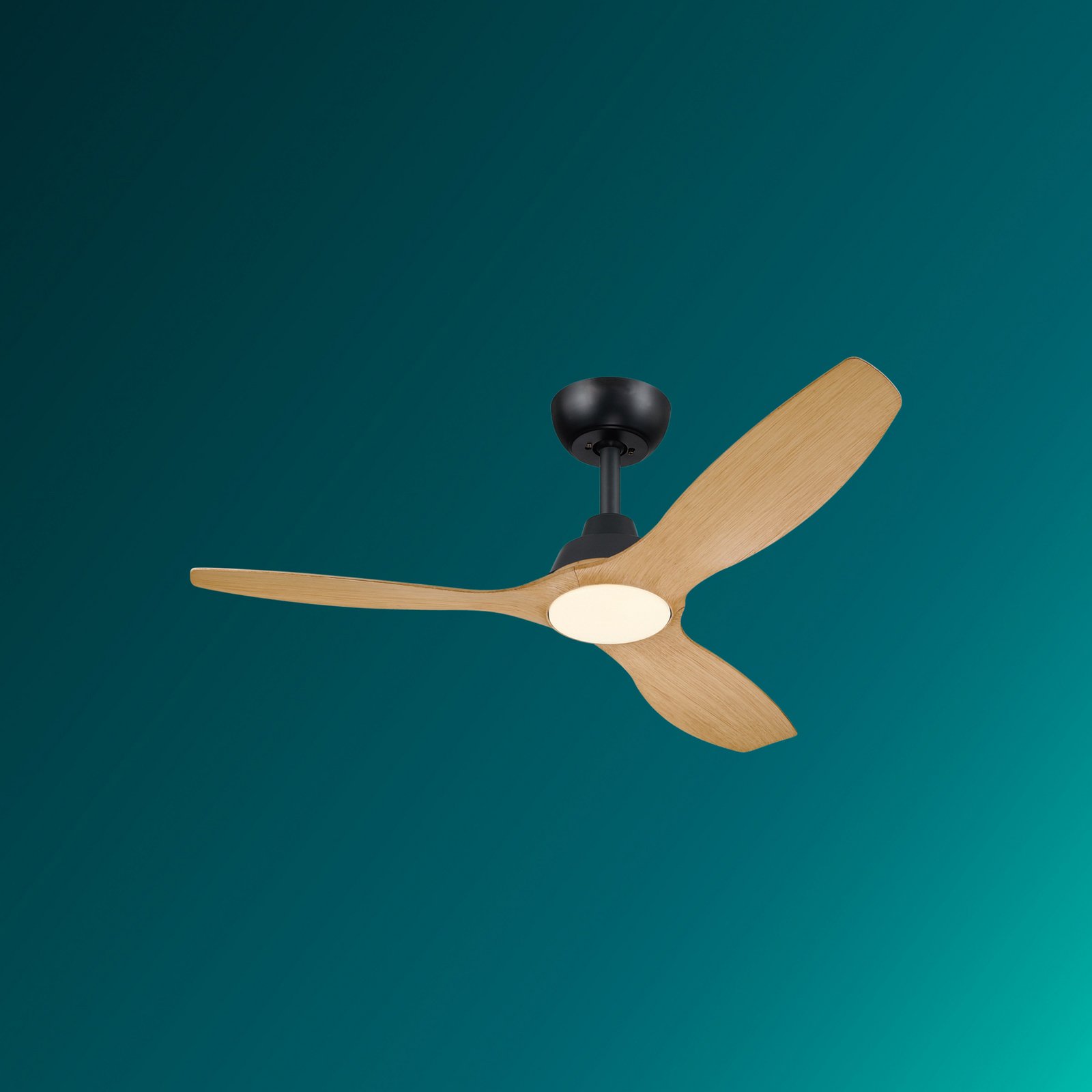 Ventilatore LED Philips Olas, Ø 132 cm, marrone/nero, silenzioso