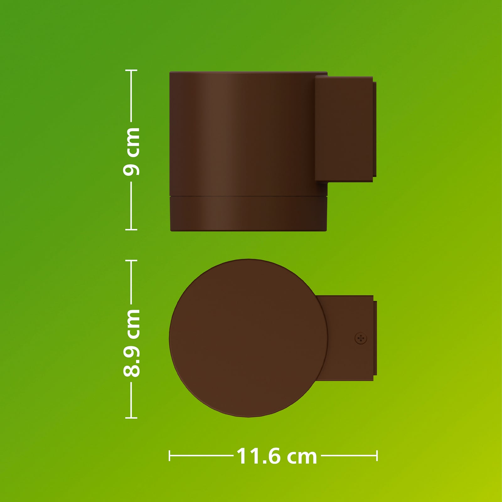 Philips Fylx kültéri fali lámpa, barna, fém, IP44, GU10 Philips Fylx kültéri fali lámpa, barna, fém, IP44, GU10