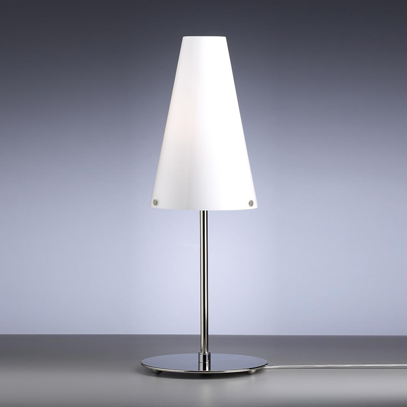 Table lamp by Walter Schnepel, opal white