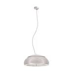 Twist hanglamp, beuken, wit, 120 cm