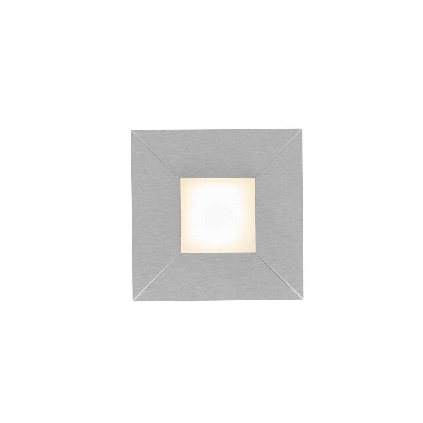 BANKAMP Diamond taklampe 17x17 cm, sølv