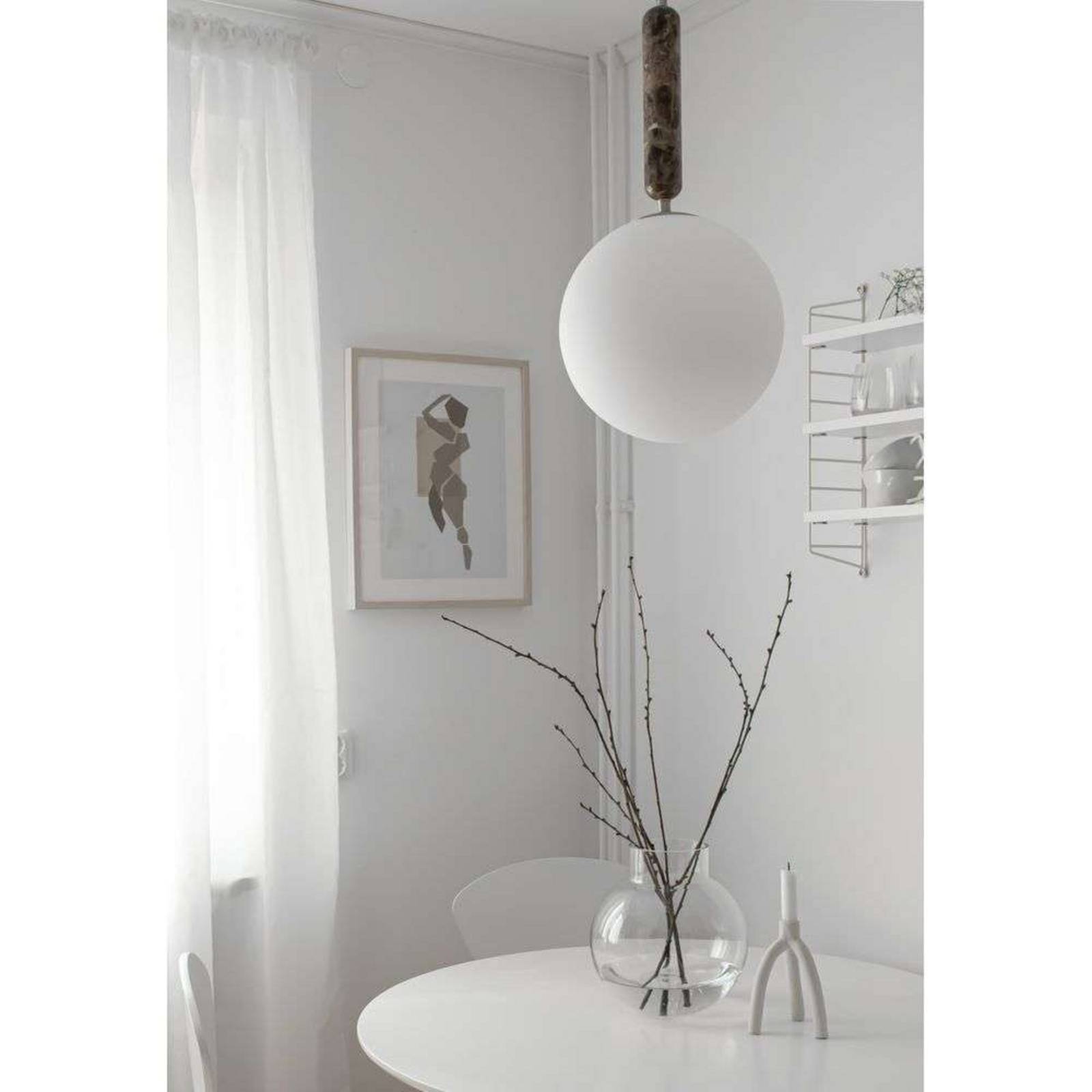 Globen Lighting Pendelleuchte Torrano, braun, Ø 30 cm günstig online kaufen