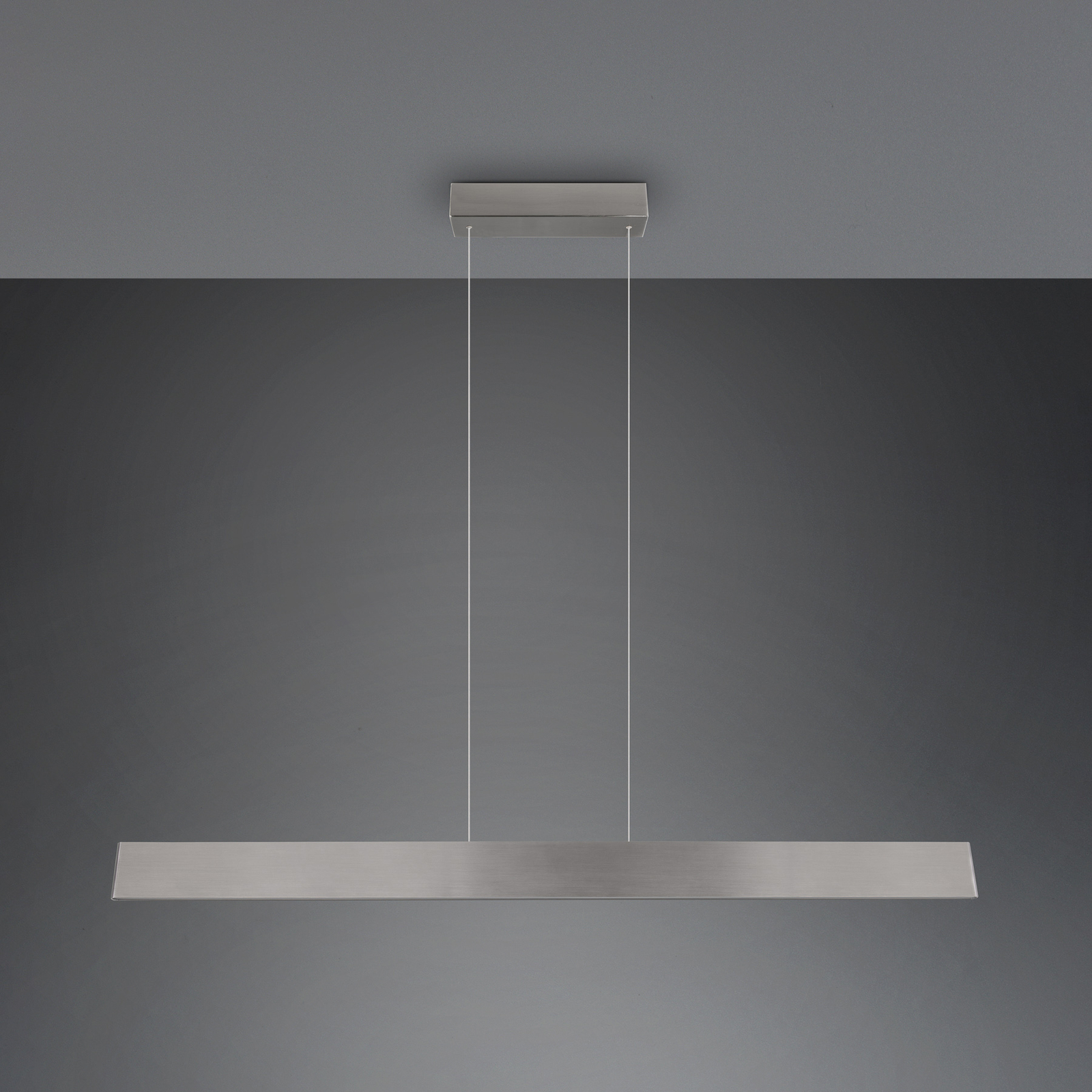 Galway LED pendant light, matt nickel, up/down, CCT, metal