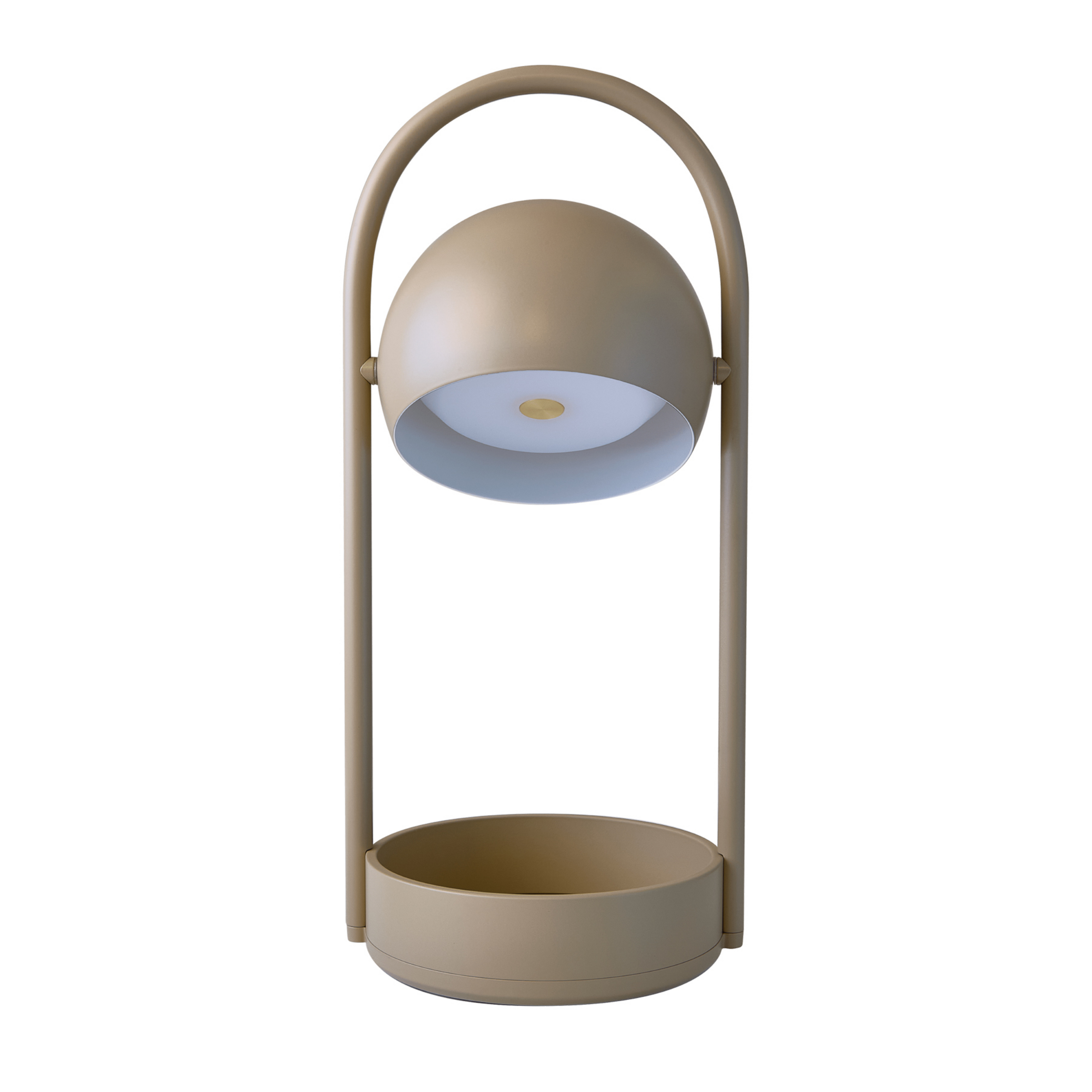 Ball Portable lampada da tavolo LED ricaricabile, grigio sabbia - FRANDSEN