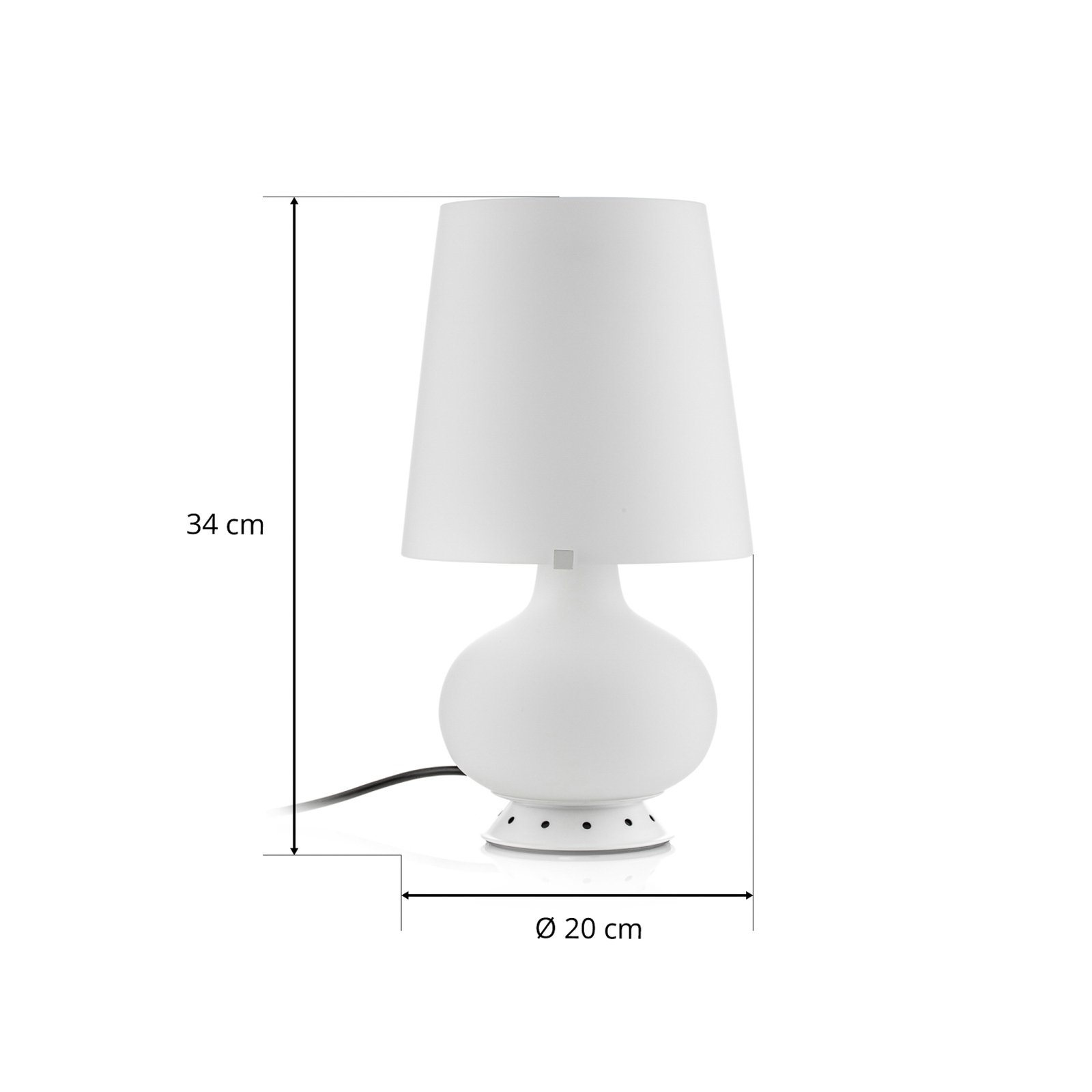 Lampe à poser design FONTANA 34 cm