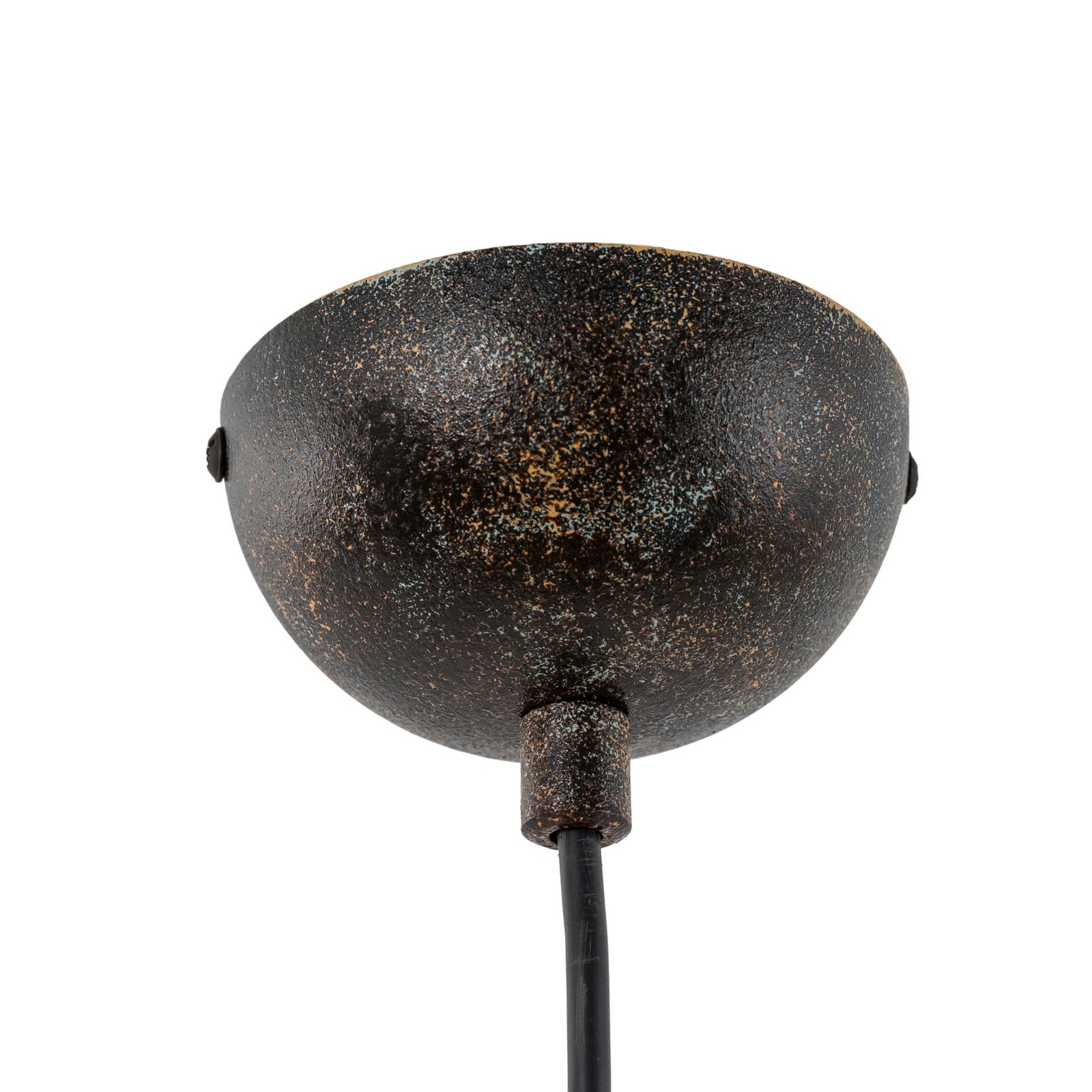 Hanglamp Eger, 1-lamp, antiekbruin, metaal, E27