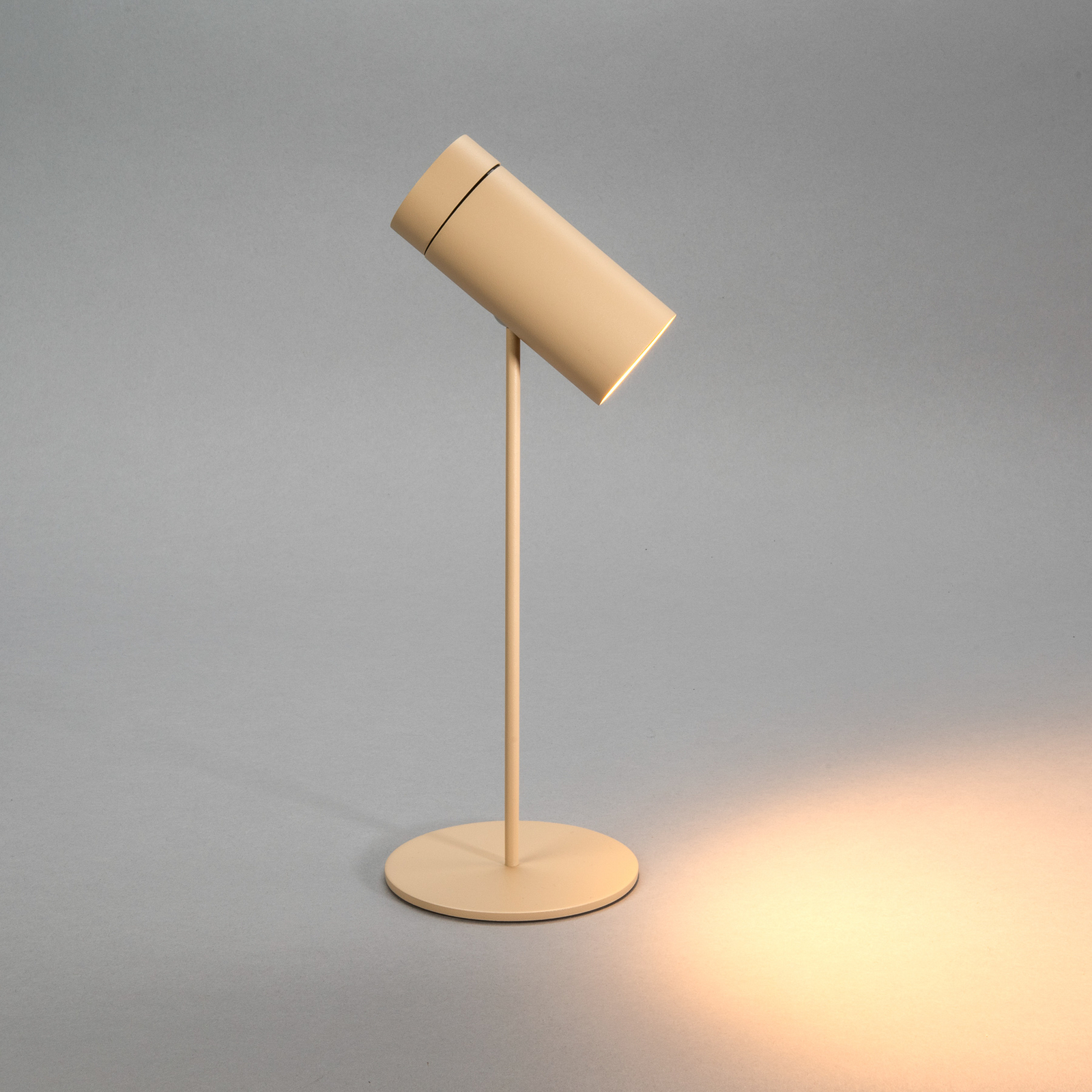 LED tafellamp Multi, zandkleurig, hoogte 30 cm, IP54