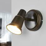Arielle - antique-looking wall lamp in black