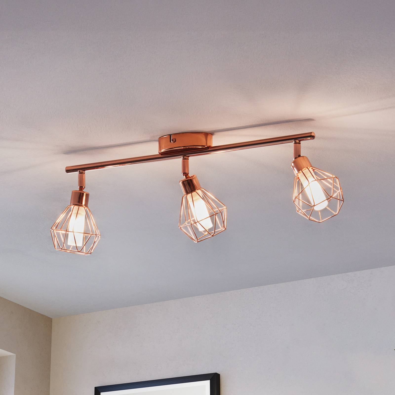 LED-Deckenleuchte Zapata, dreiflammig günstig online kaufen