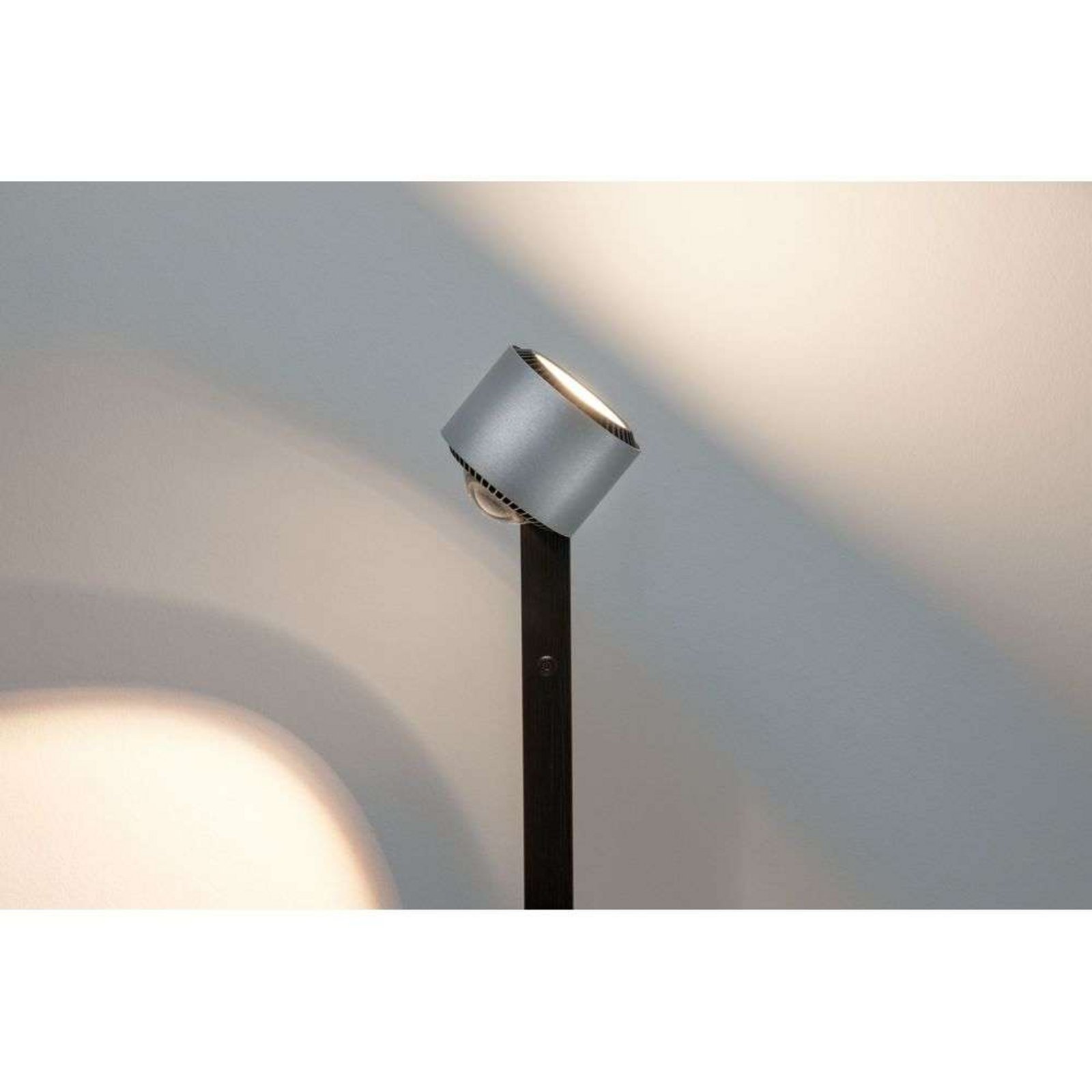 Aldan Lampadar Dim. Negru/Brushed Alu - Paulmann