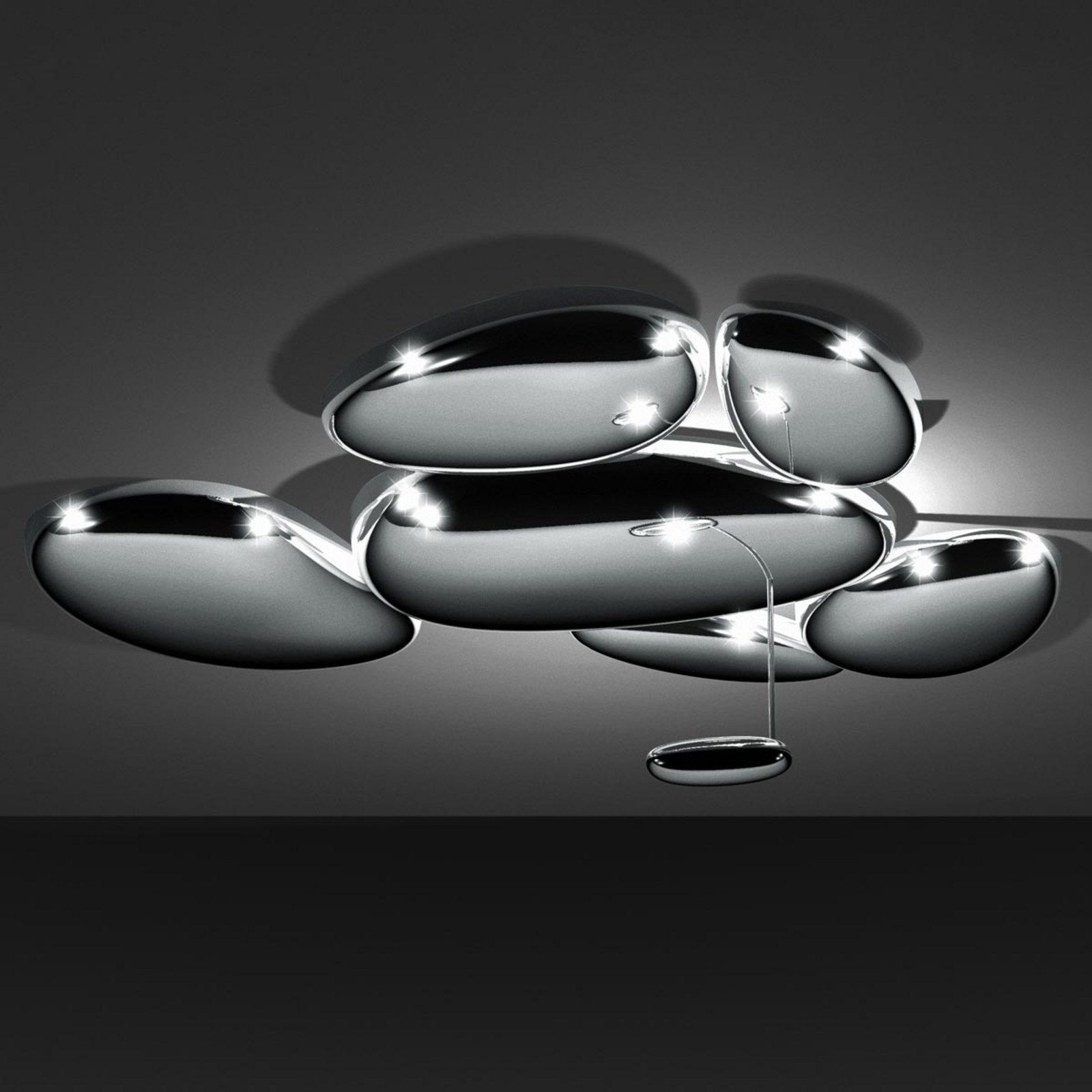 Artemide Skydro plafonieră LED de designer 3.000K - Camera de zi / sufragerie - crom lucios - Metal