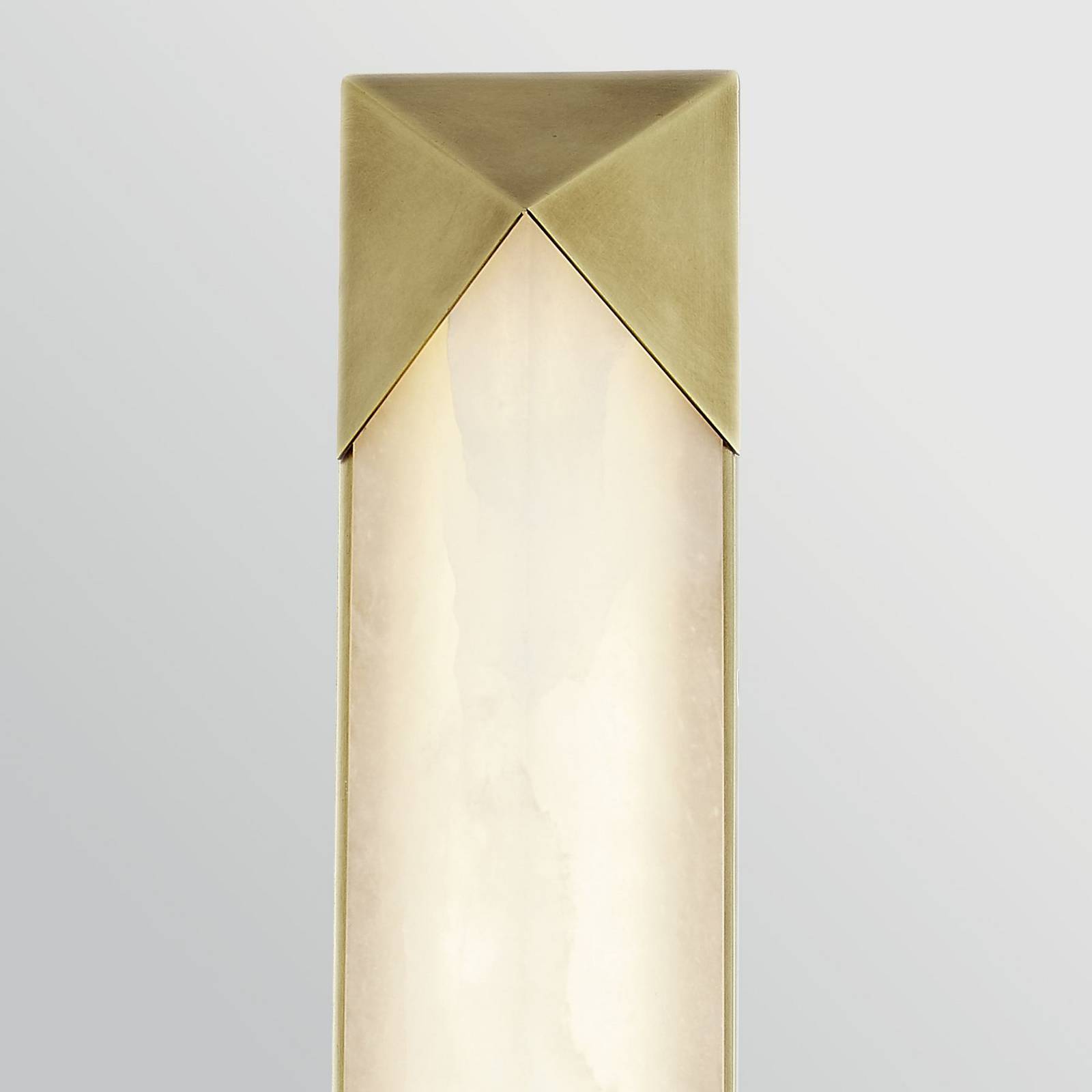 LED-Wandlampe CAESAR, altmessing, Höhe 64 cm Metall/Alabster günstig online kaufen