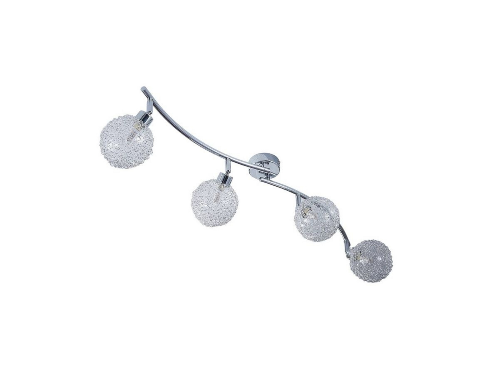 Ticino 4 Ceiling Lamp Silver/Chrome - Lindby