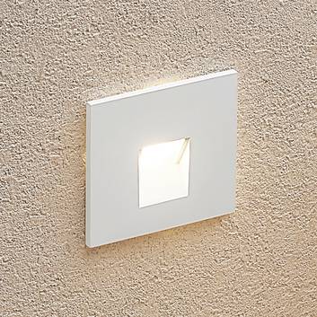 Arcchio Vexi LED inbouwlamp, hoekig, wit